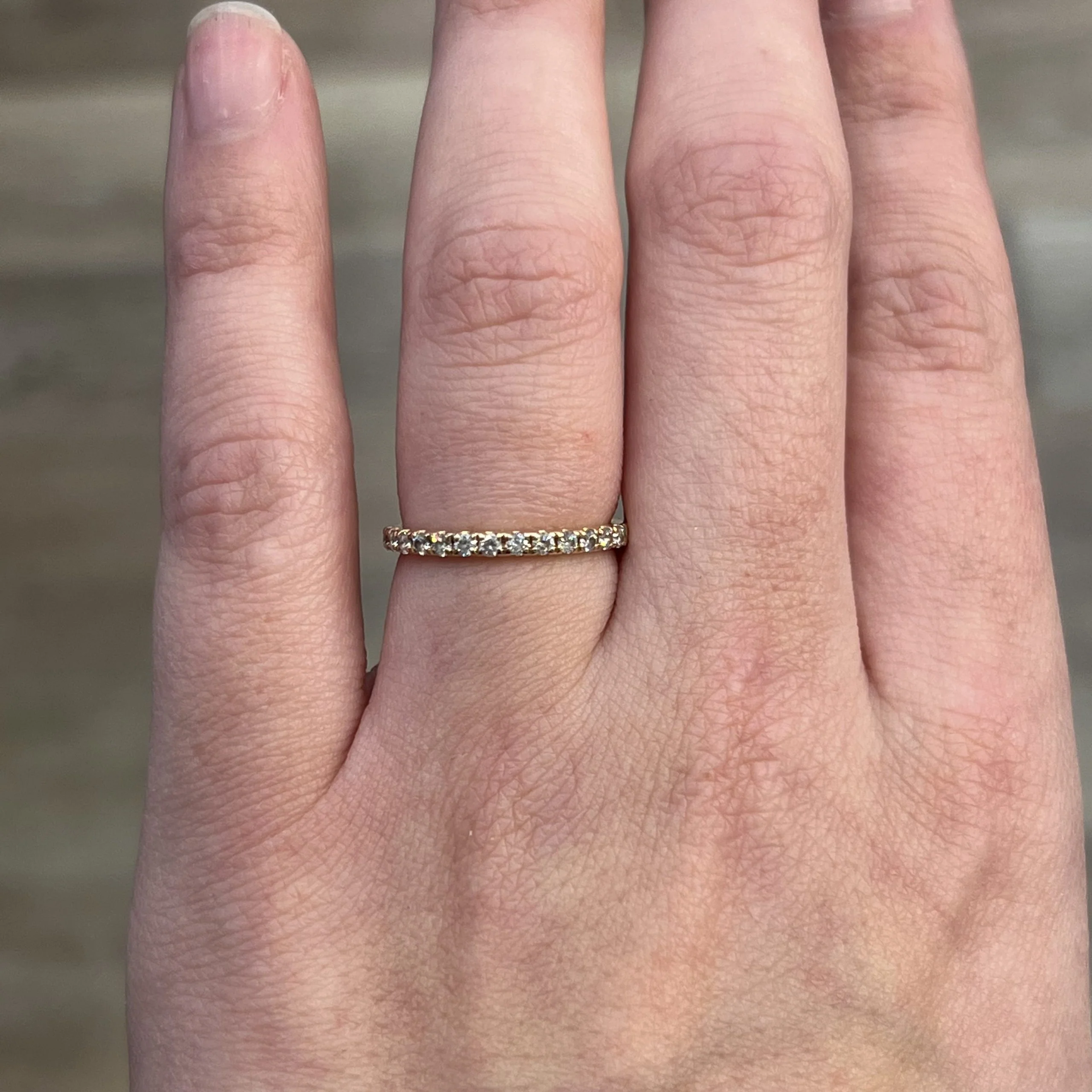 .38 Classic Diamond Wedding Band in 14k Rose Gold - Image 6