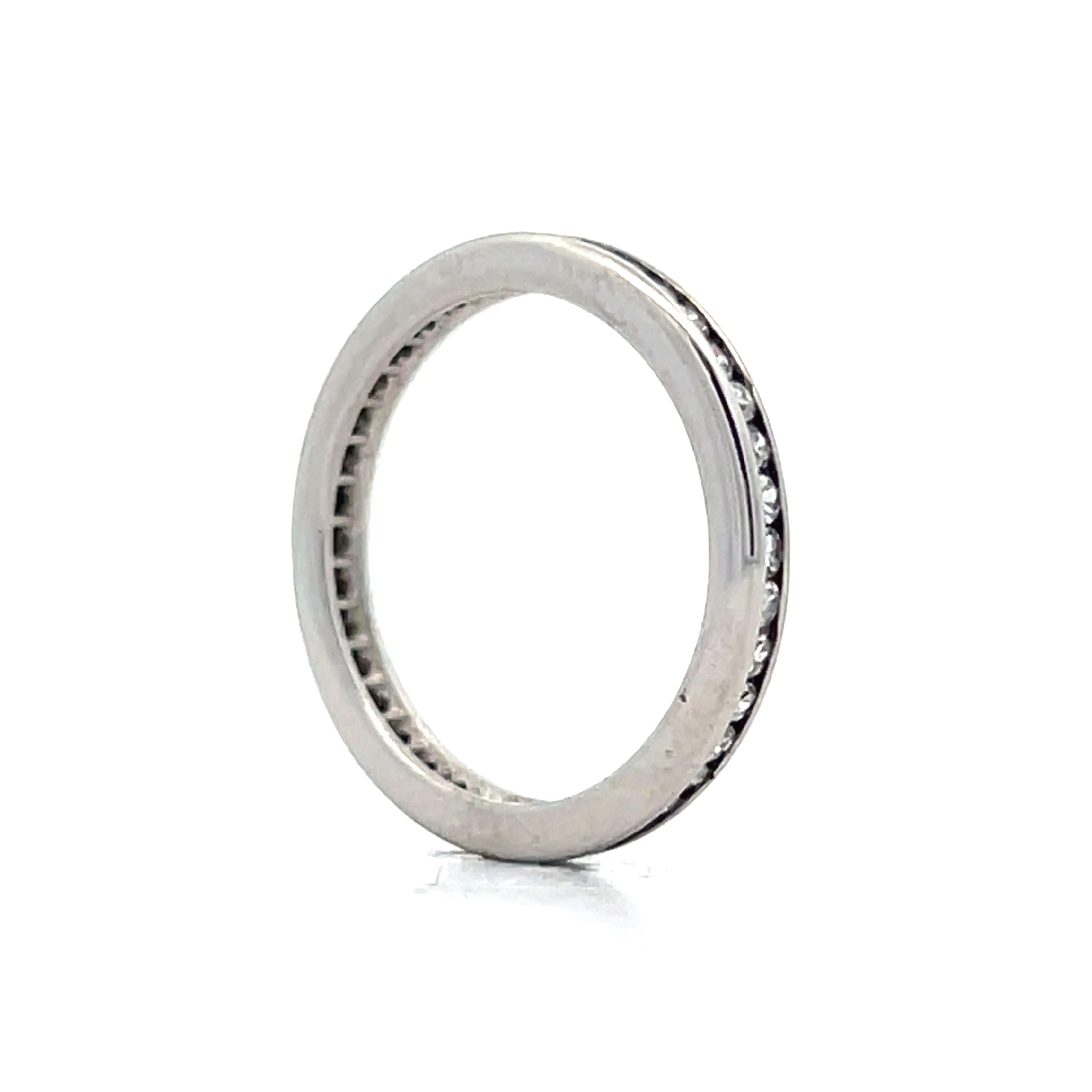 .38 Mid-Century Channel Set Diamond Eternity Band in 14k - Image 5