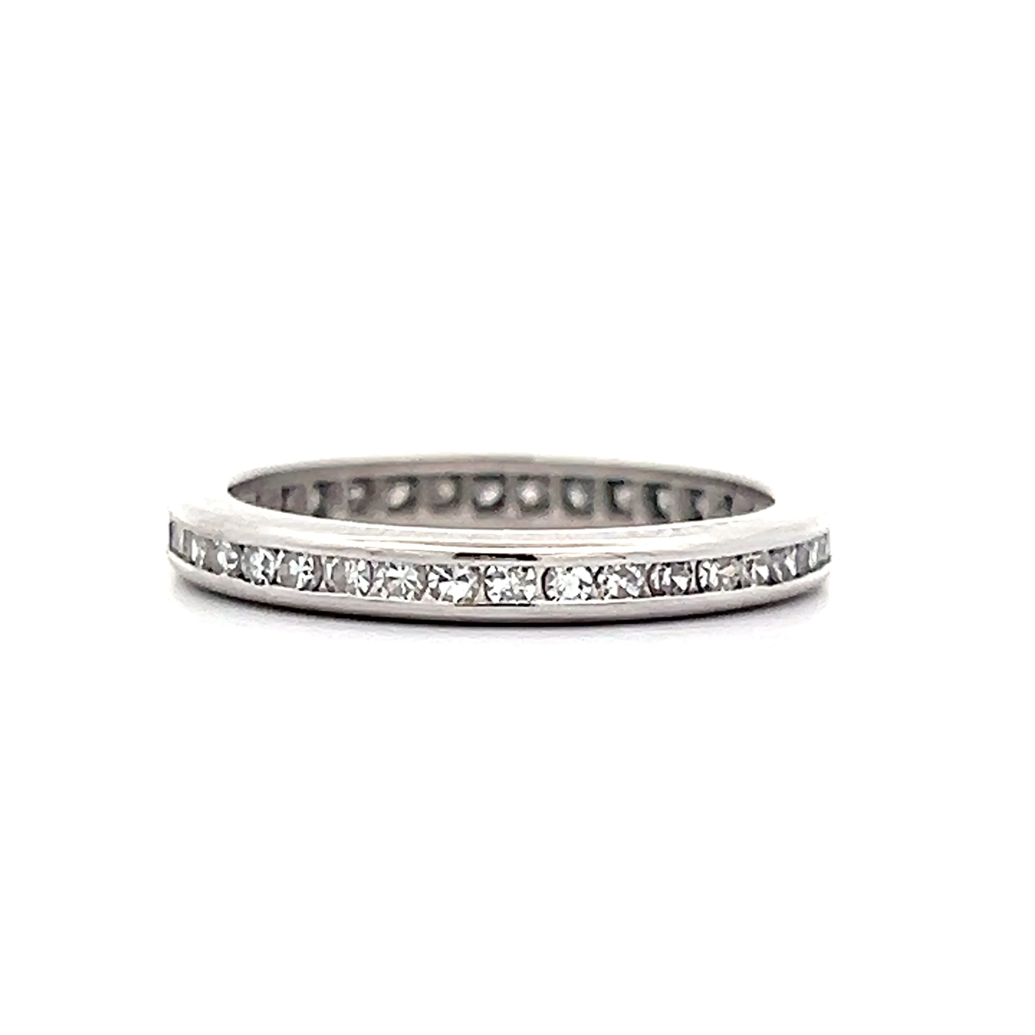 .38 Single Cut Diamond Eternity Wedding Band in 14k - Image 2