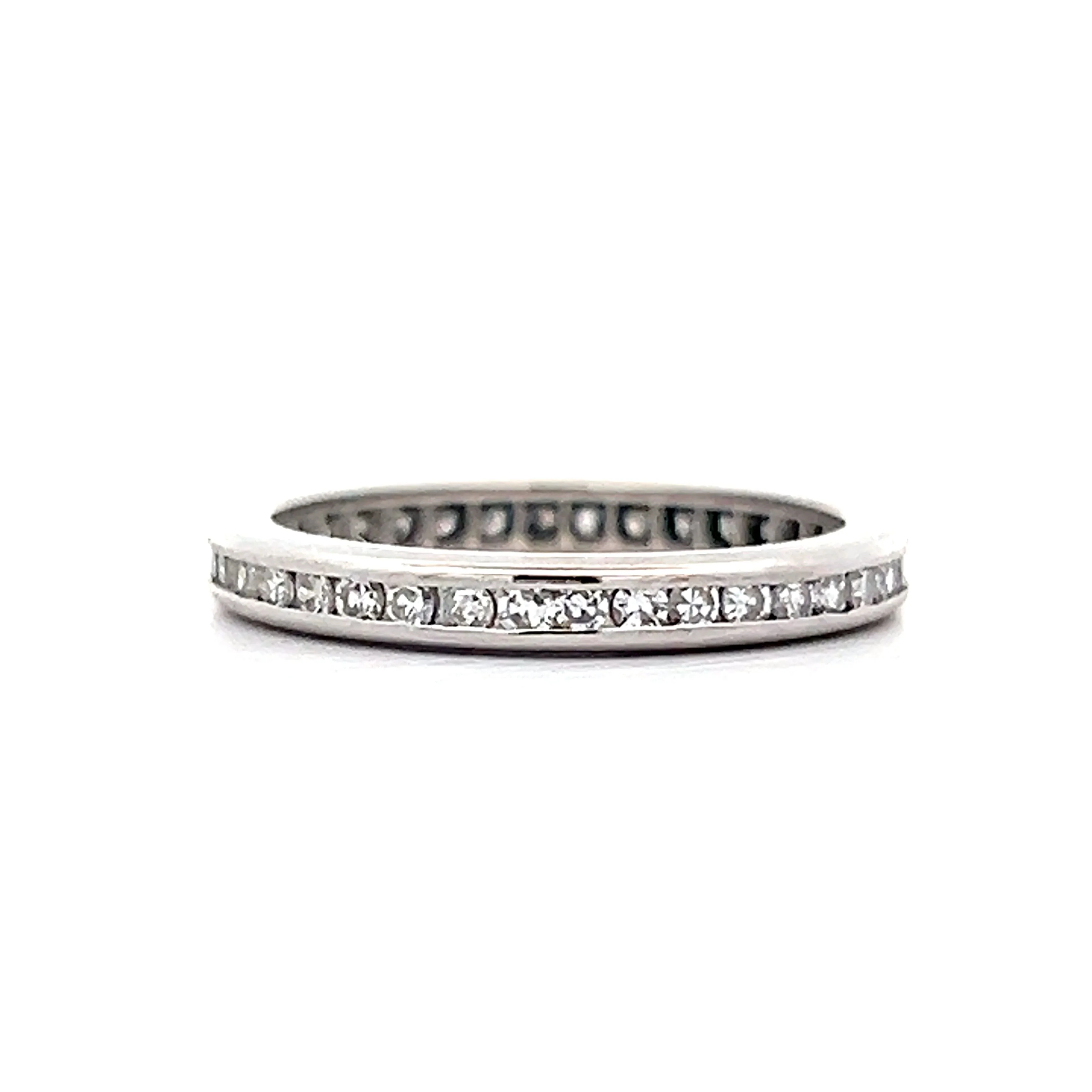 .38 Single Cut Diamond Eternity Wedding Band in 14k - Image 3