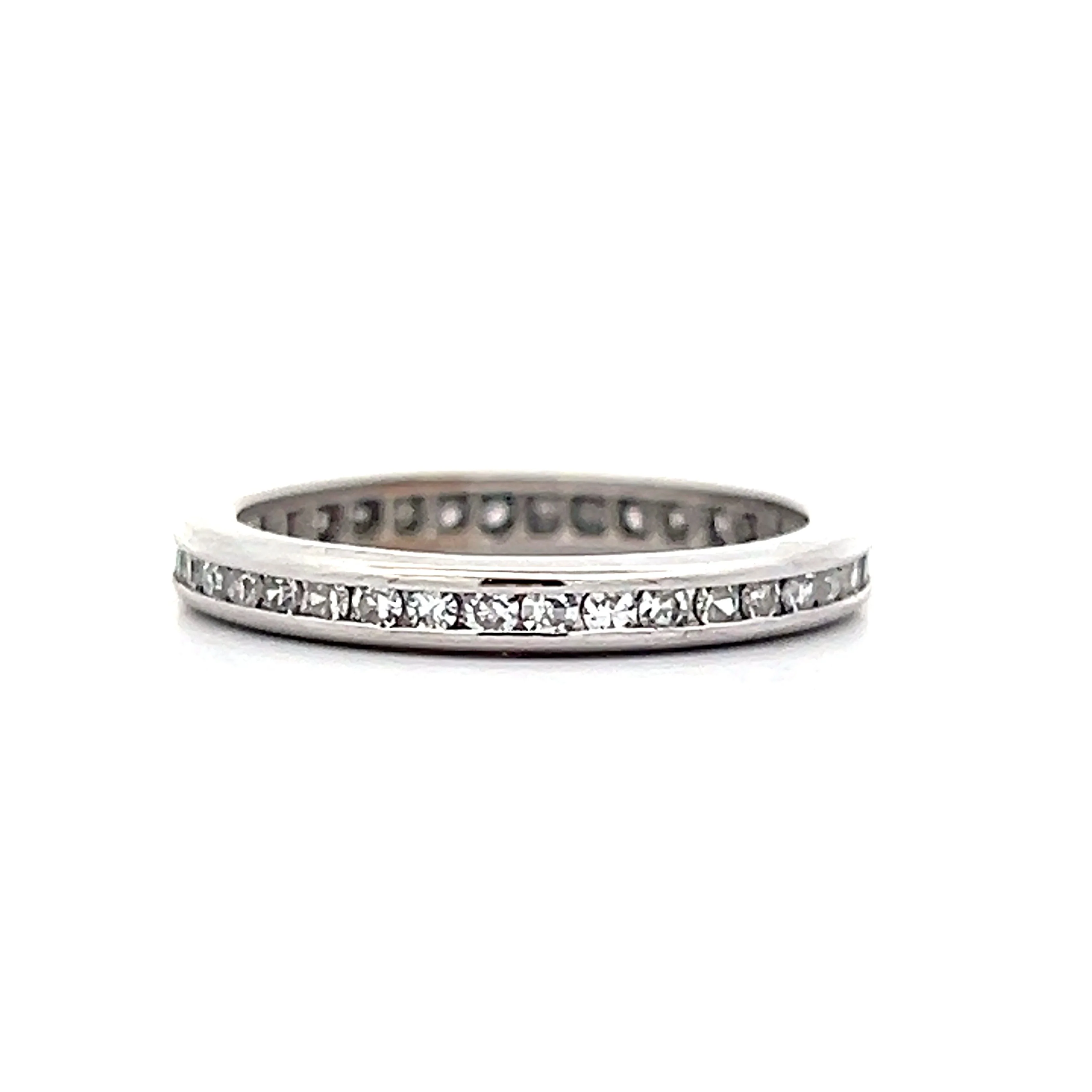 .38 Single Cut Diamond Eternity Wedding Band in 14k - Image 4