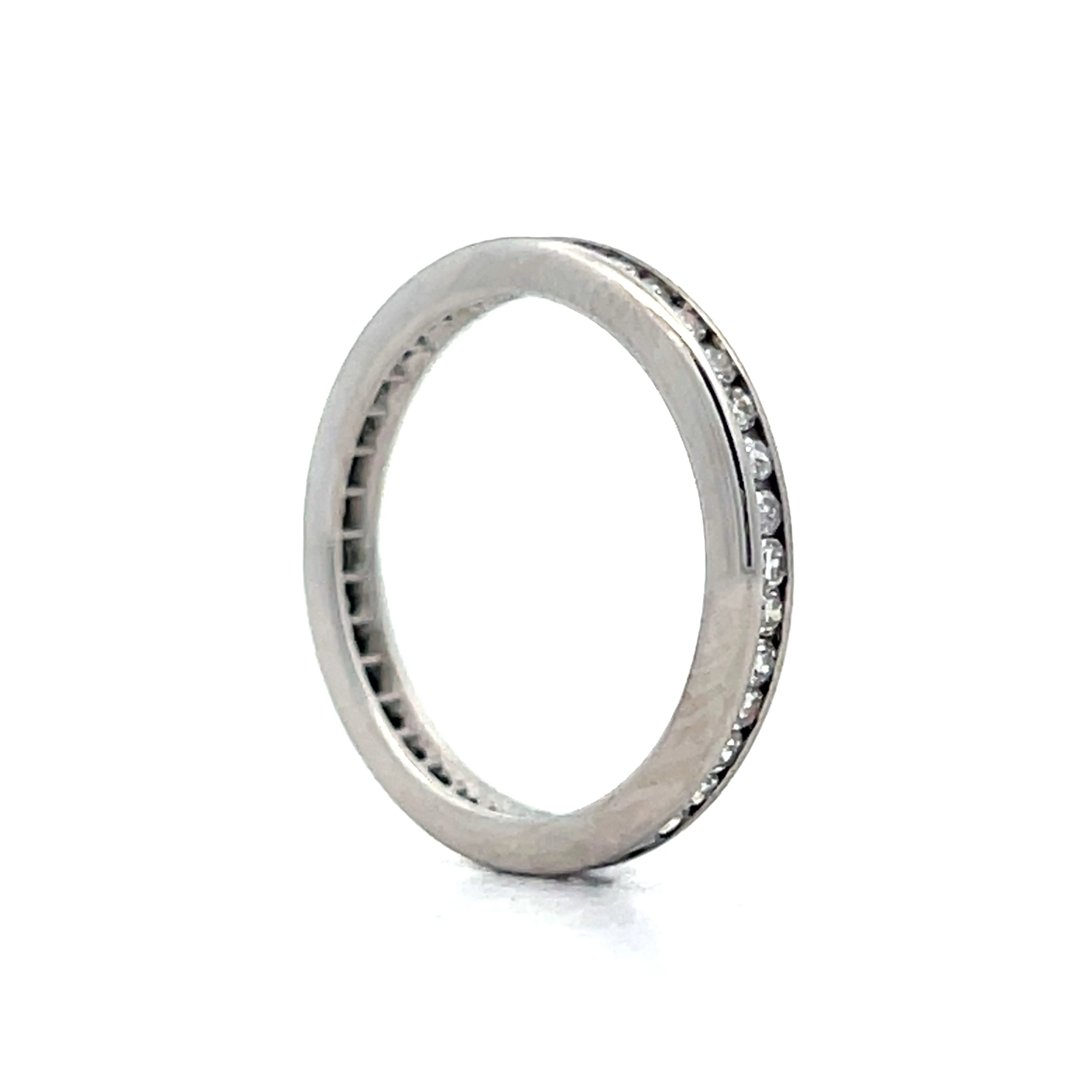 .38 Single Cut Diamond Eternity Wedding Band in 14k - Image 6