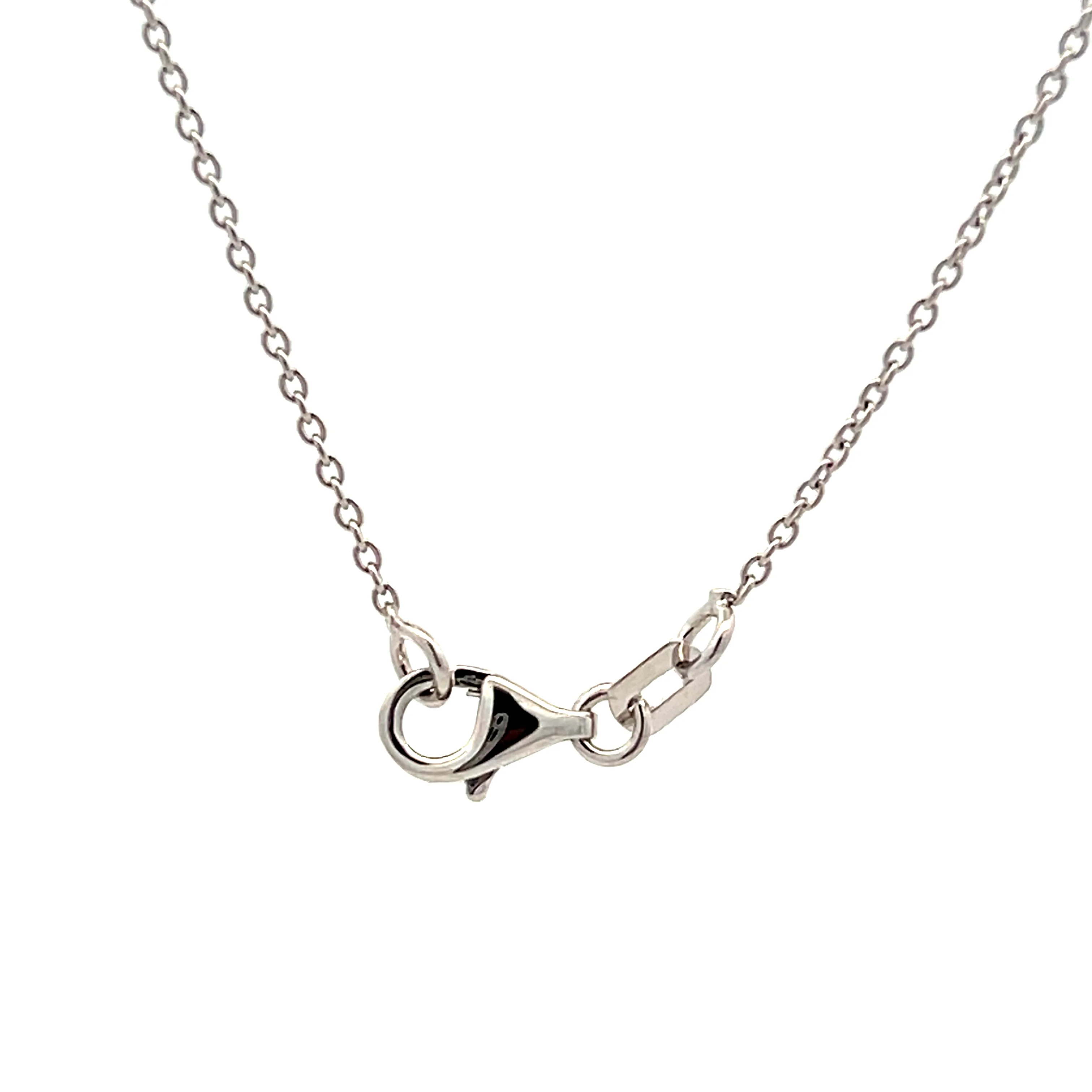 .38 V Shaped Diamond Pendant Necklace in 18k - Image 4
