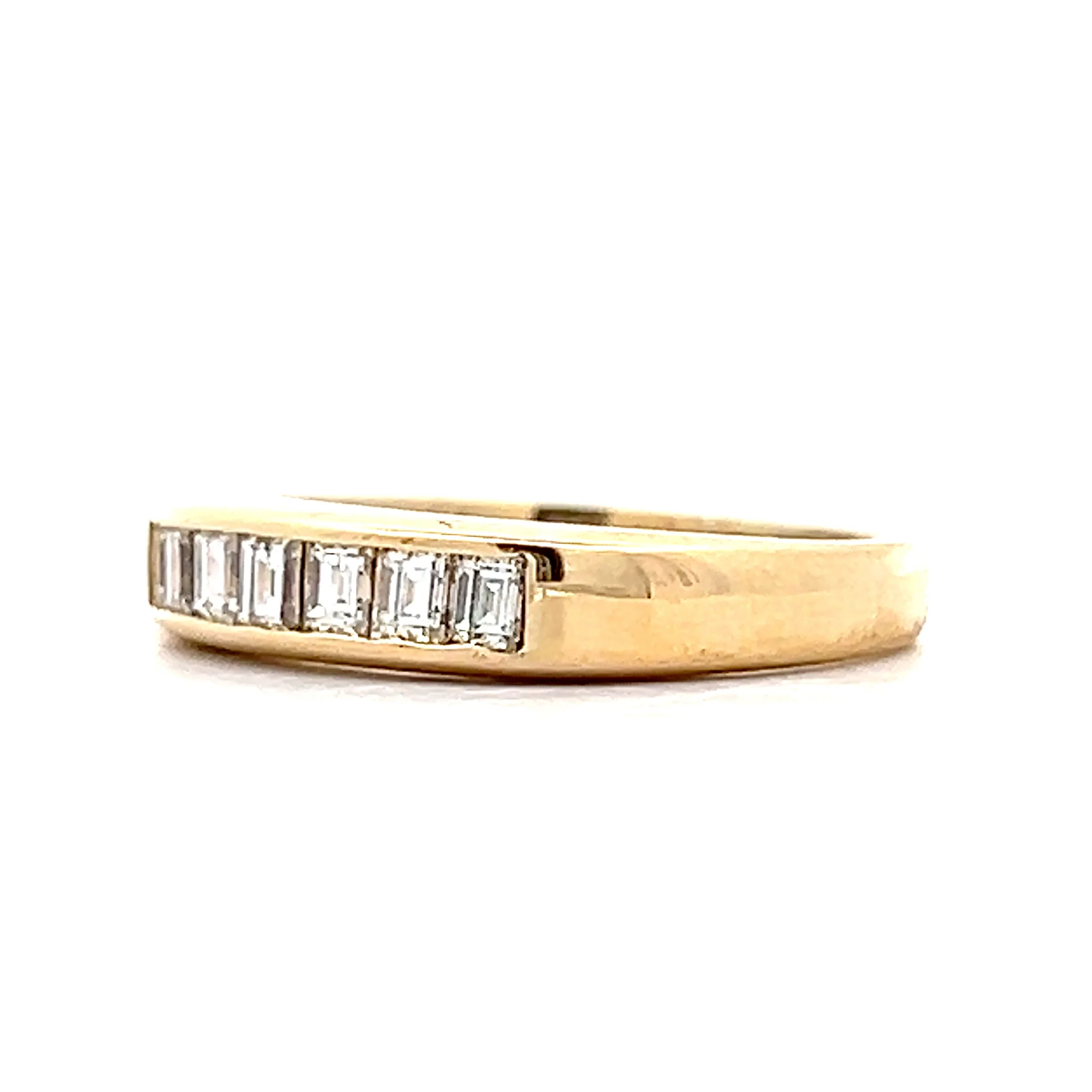 .39 Baguette Diamond Wedding Band in 18k Yellow Gold - Image 2