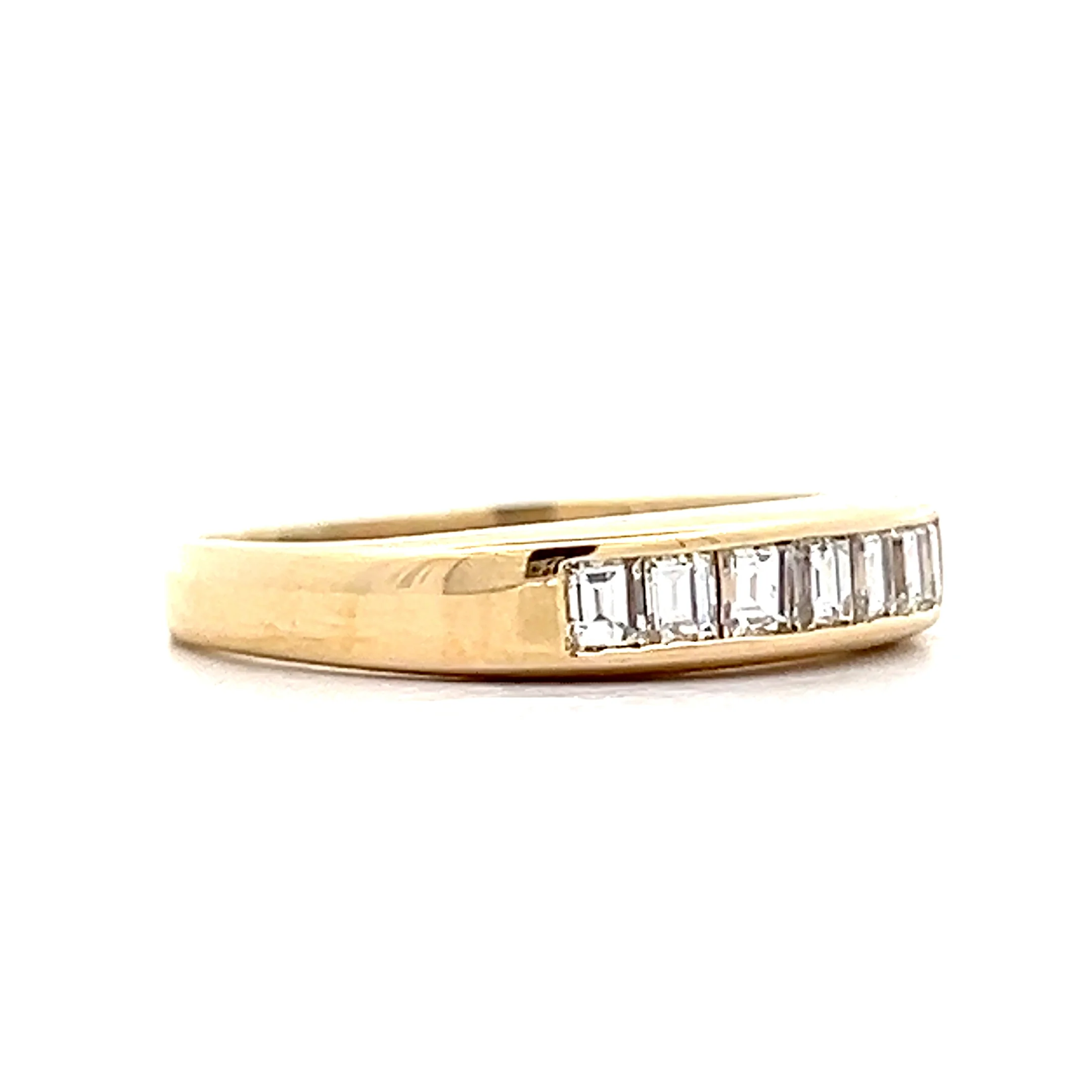 .39 Baguette Diamond Wedding Band in 18k Yellow Gold - Image 3