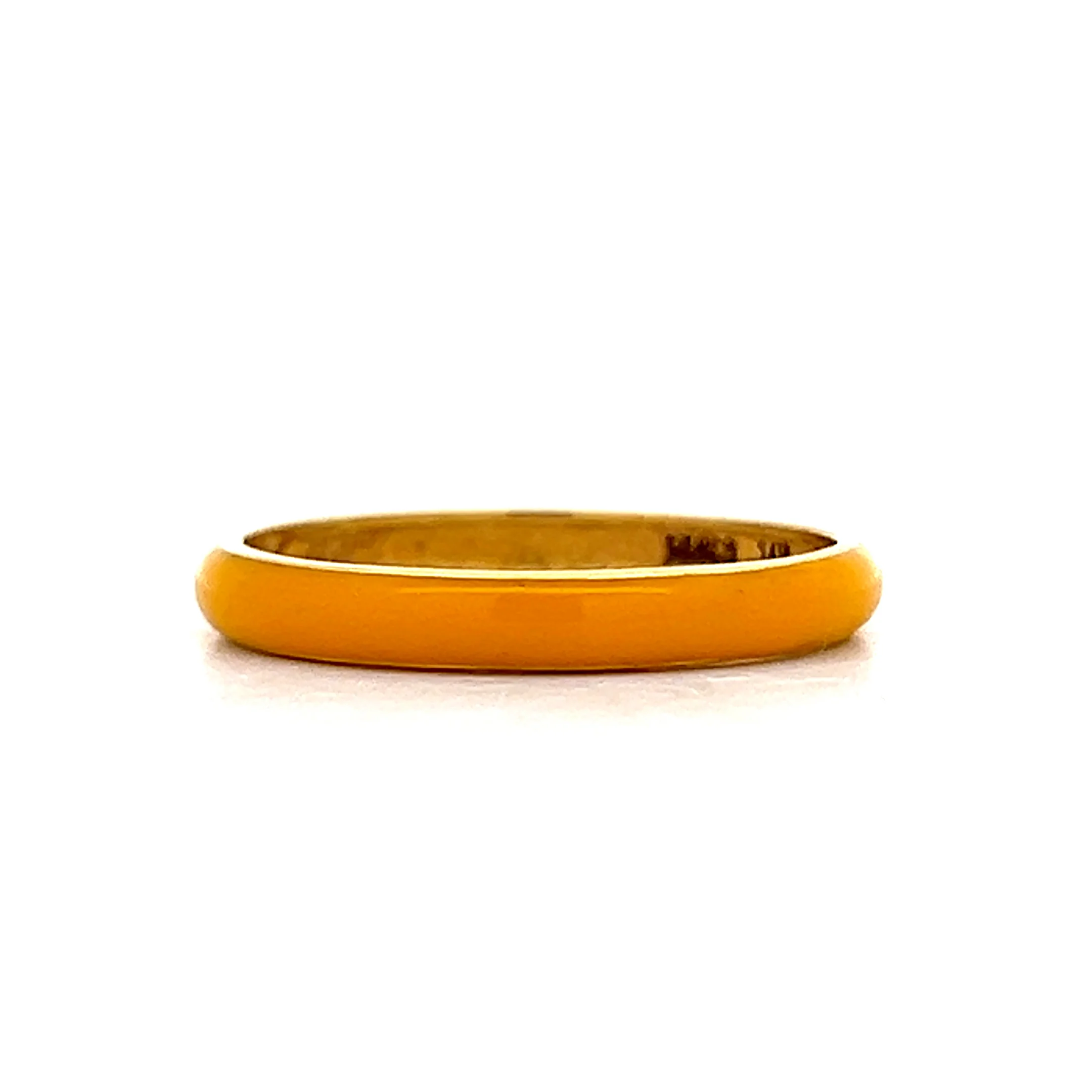 3mm Enamel Stacking Band in 14k Yellow Gold - Image 2