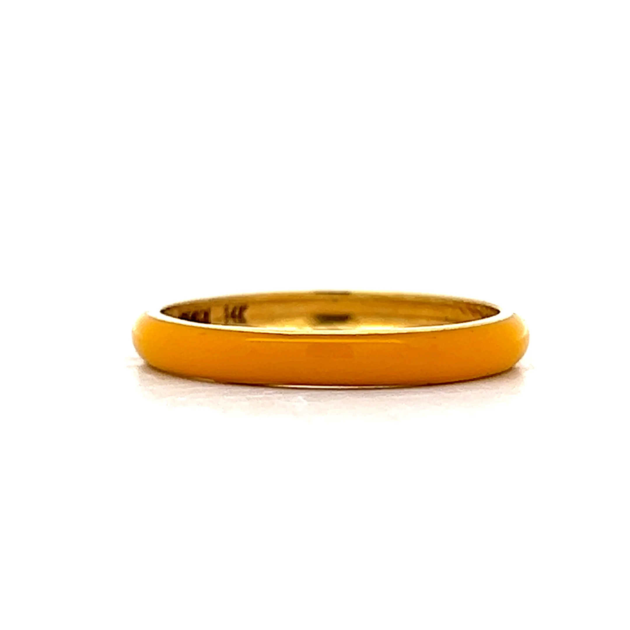 3mm Enamel Stacking Band in 14k Yellow Gold - Image 3