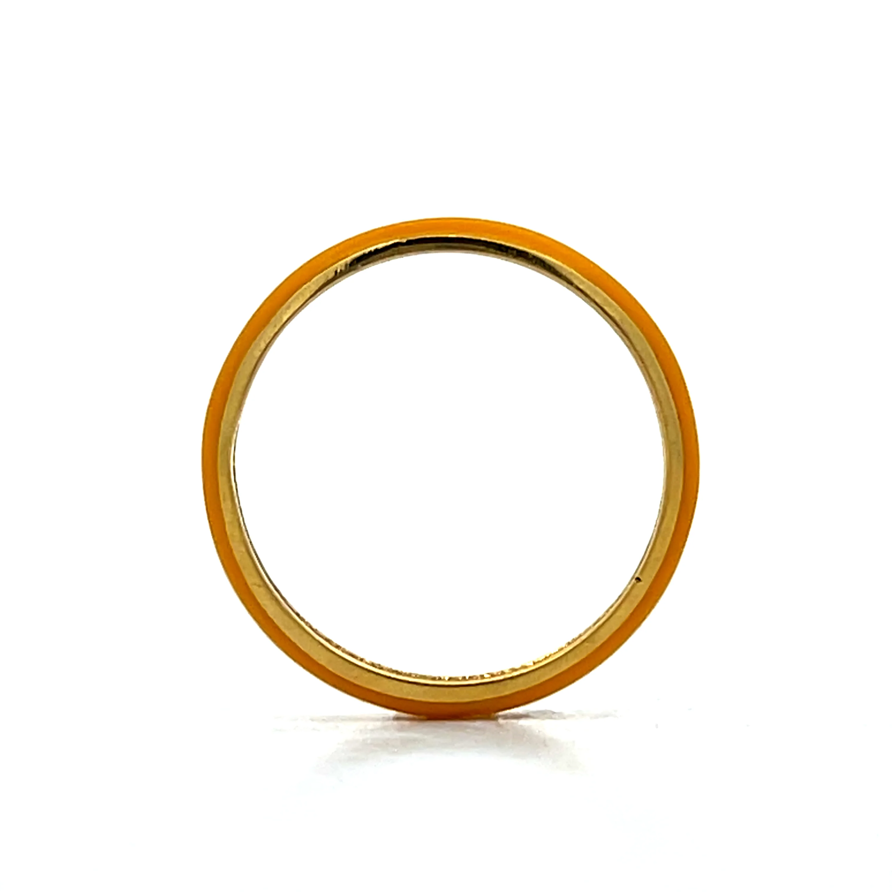 3mm Enamel Stacking Band in 14k Yellow Gold - Image 4