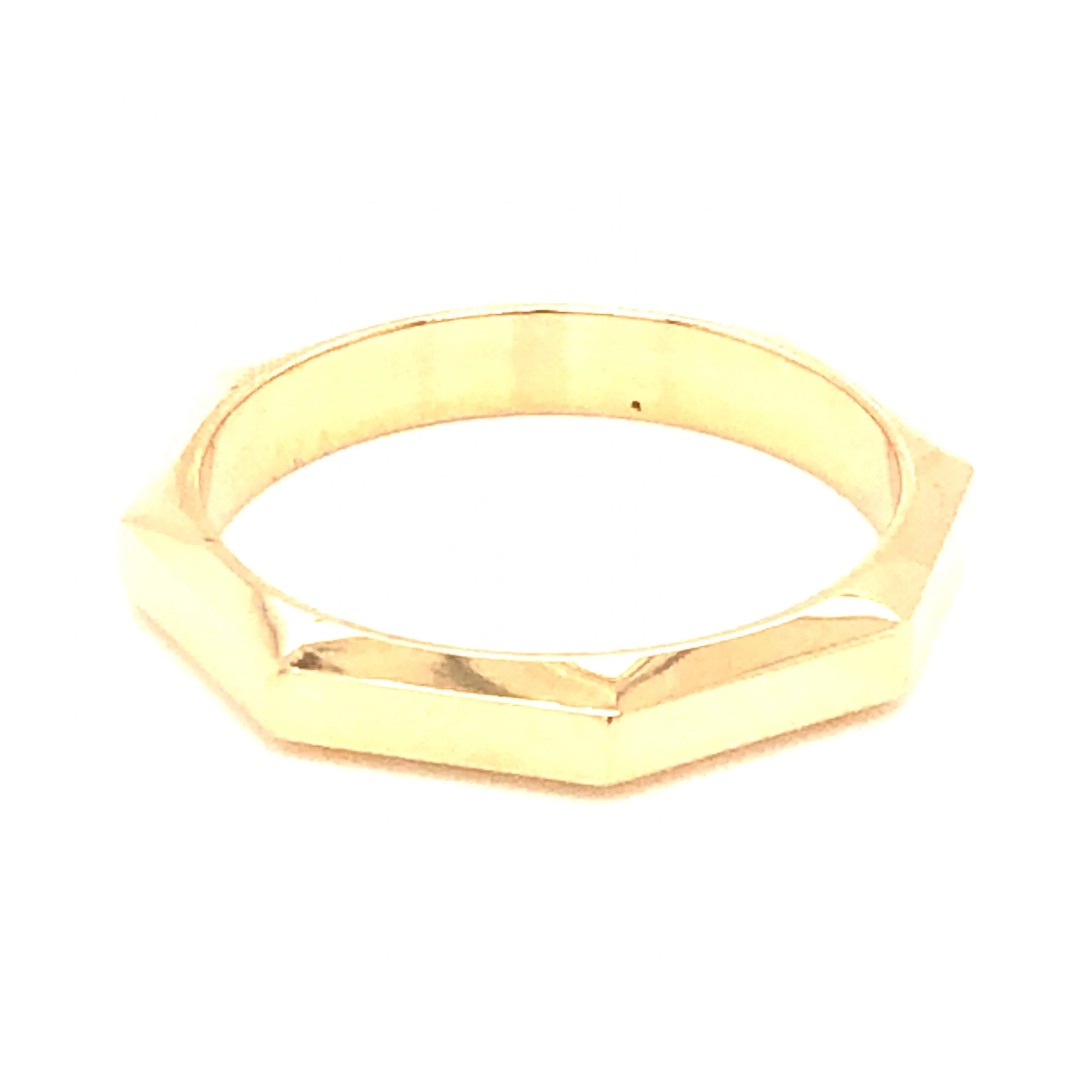 3mm Octagonal Stacking Band in 14k Yellow Gold - Image 3