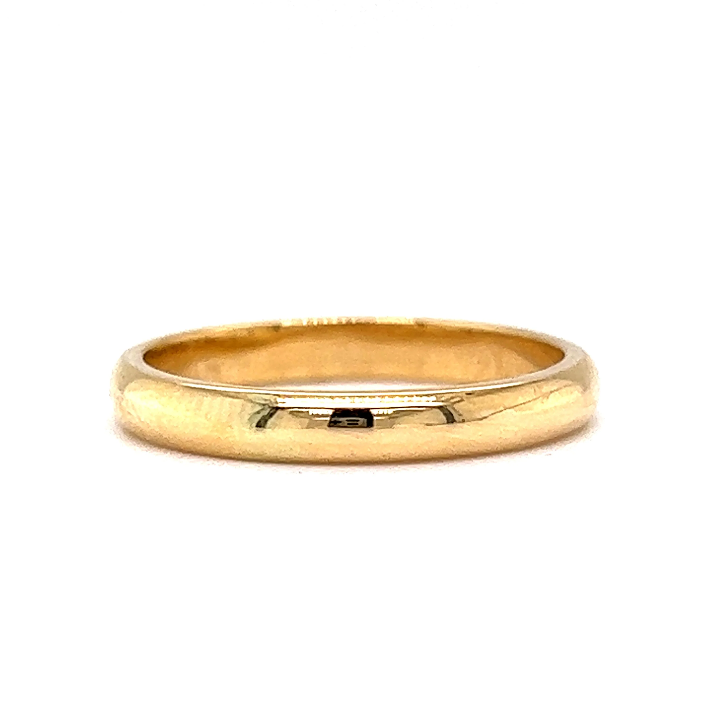 3mm Tiffany & Co. Wedding Band in 18k Yellow Gold - Image 2