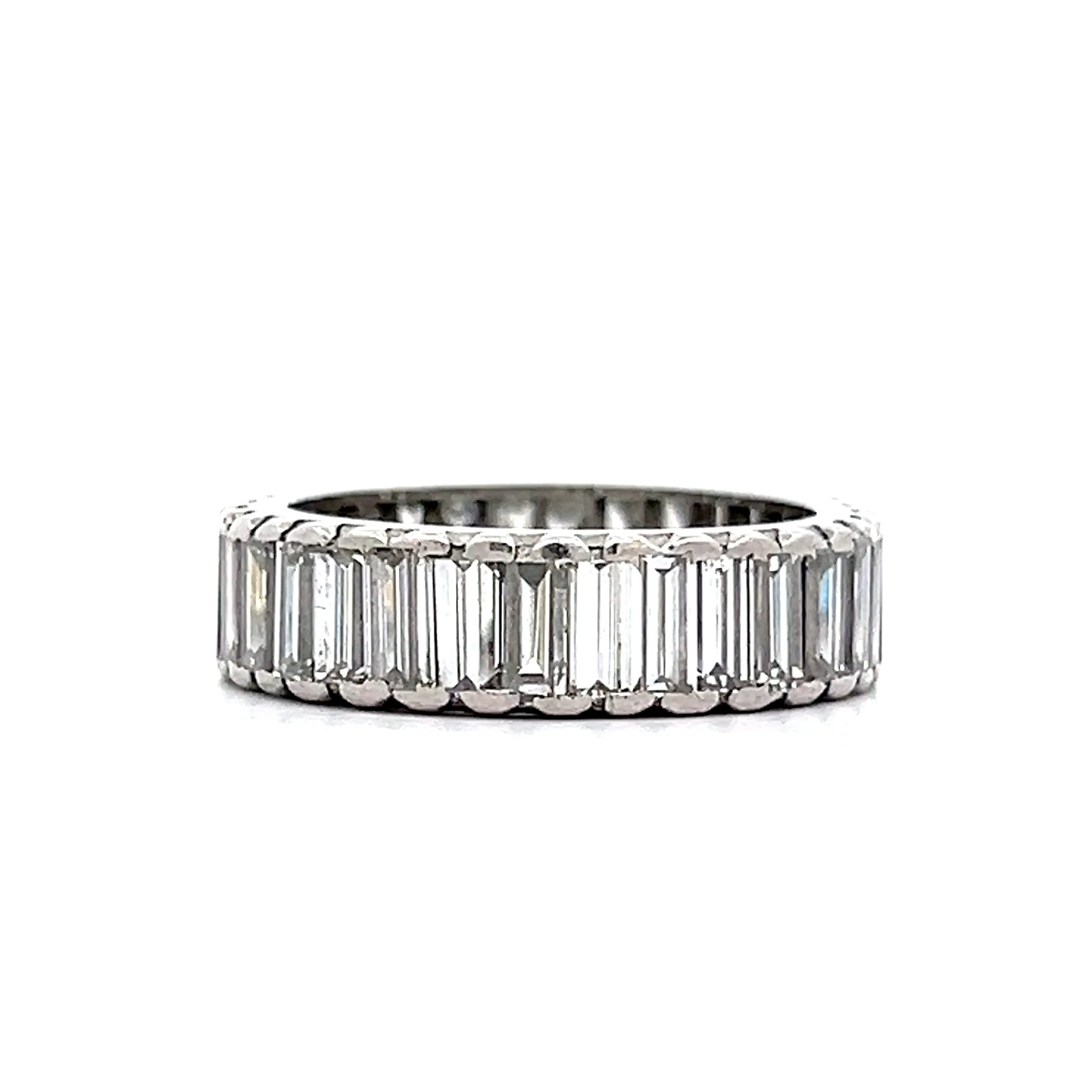4.16 Baguette Diamond Eternity Band in Platinum - Image 3