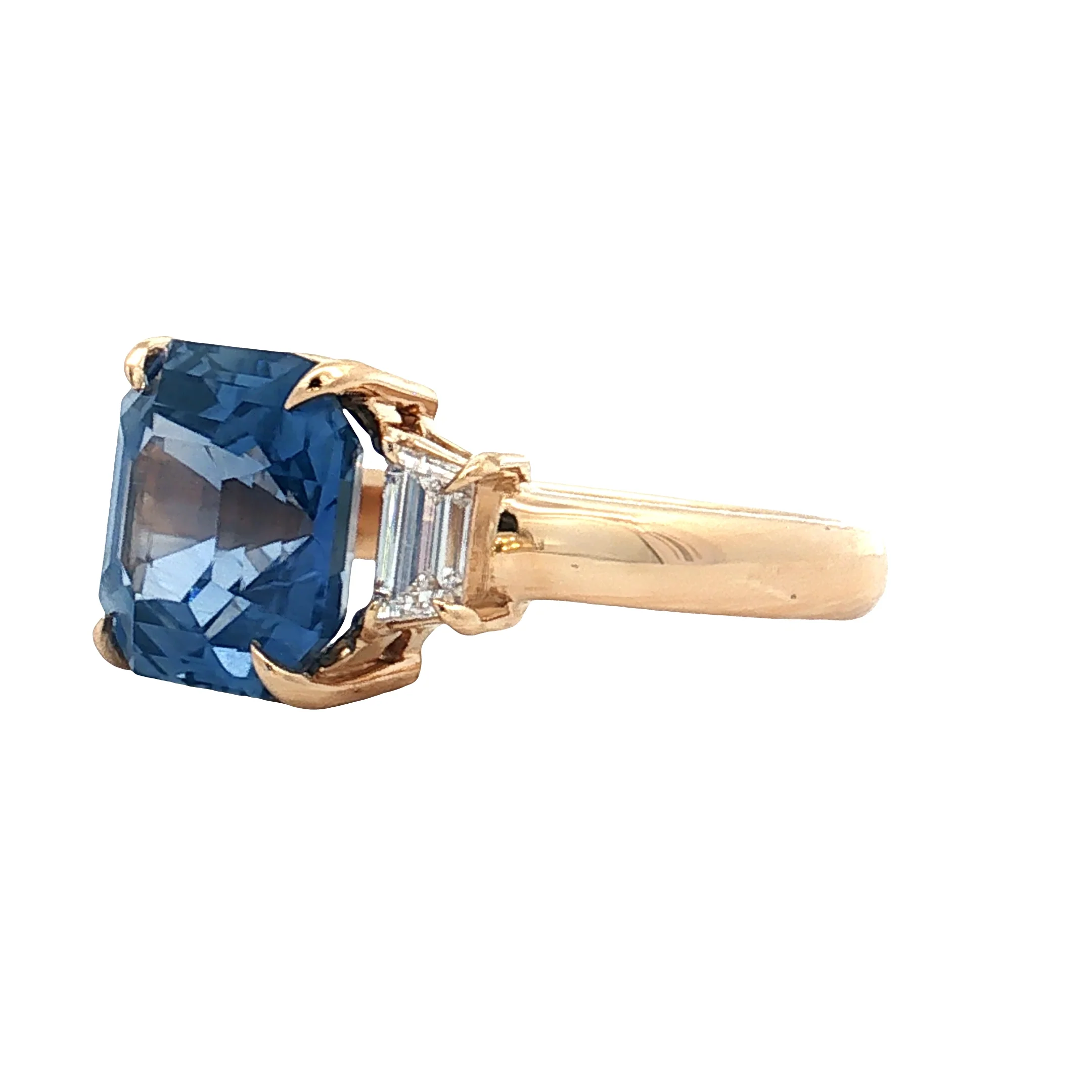 4.16 GIA No Heat Sapphire Engagement Ring 14k - Image 2