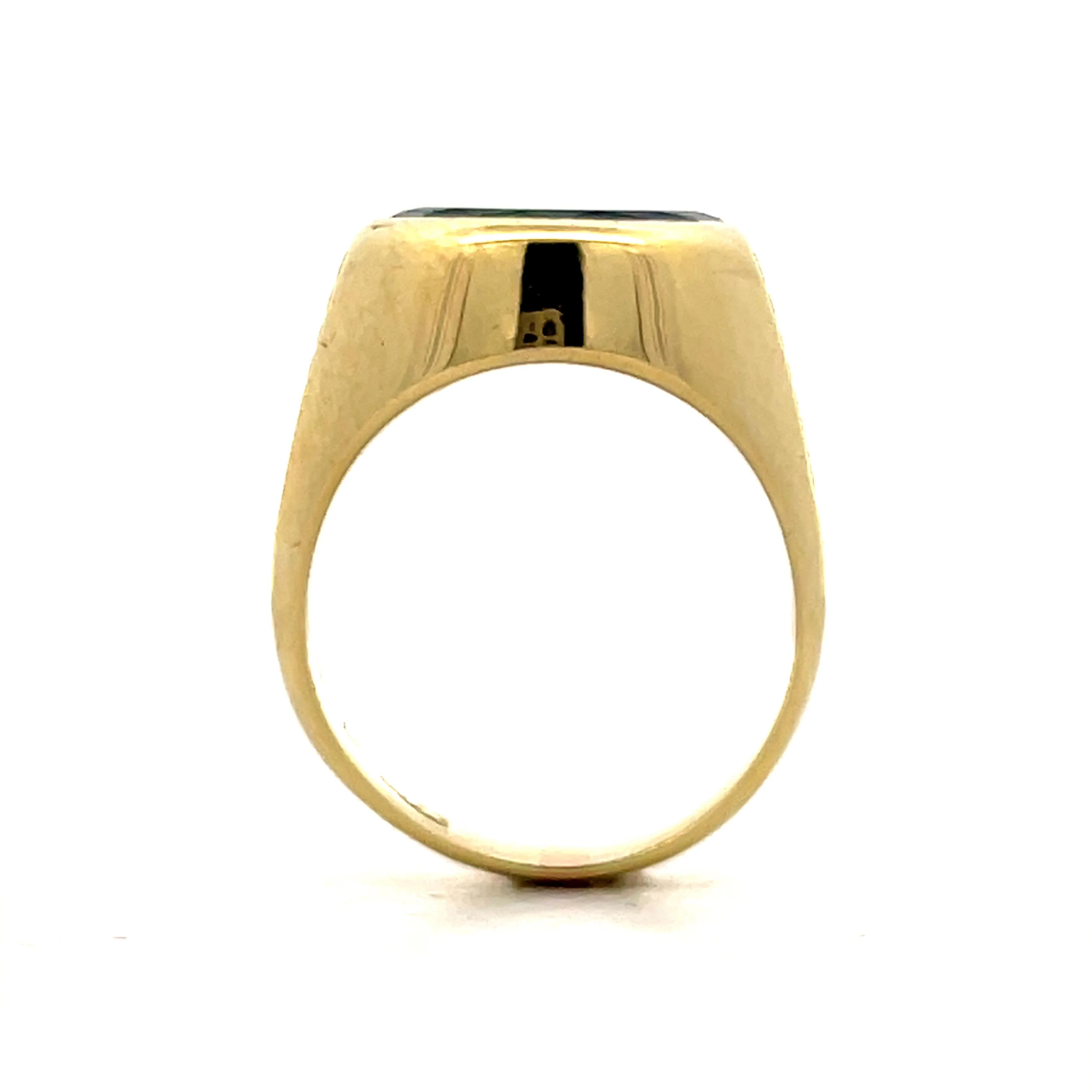 4.30 Oval Green Tourmaline Cocktail Ring in 14k - Image 4