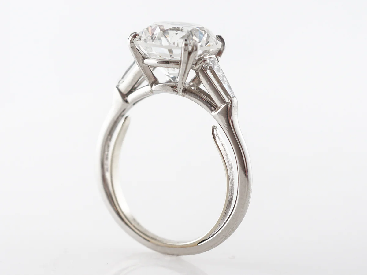 4.44 Carat Diamond Engagement Ring in Platinum - Image 5