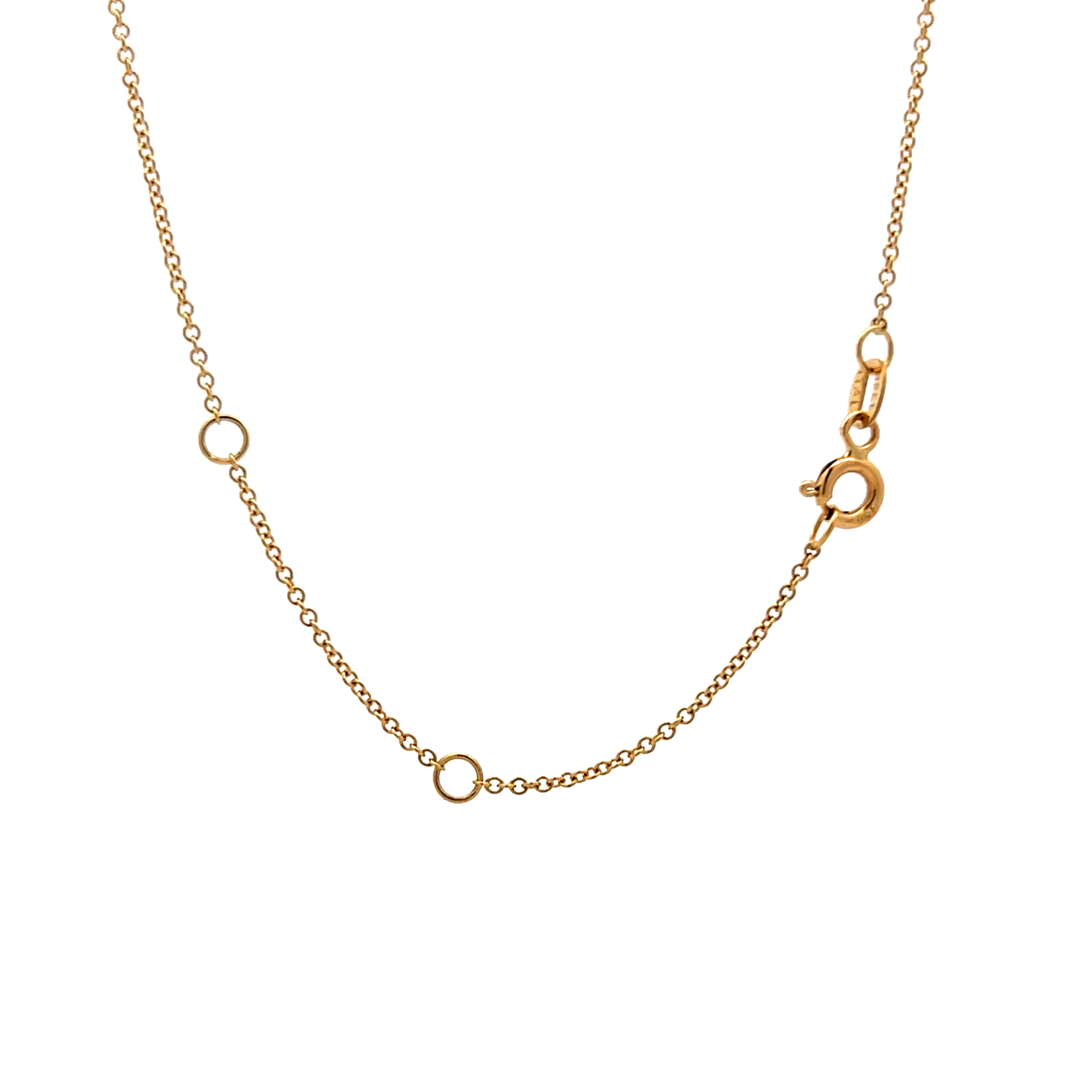 4.50 Rose Cut Diamond Pendant Necklace in 18k - Image 4