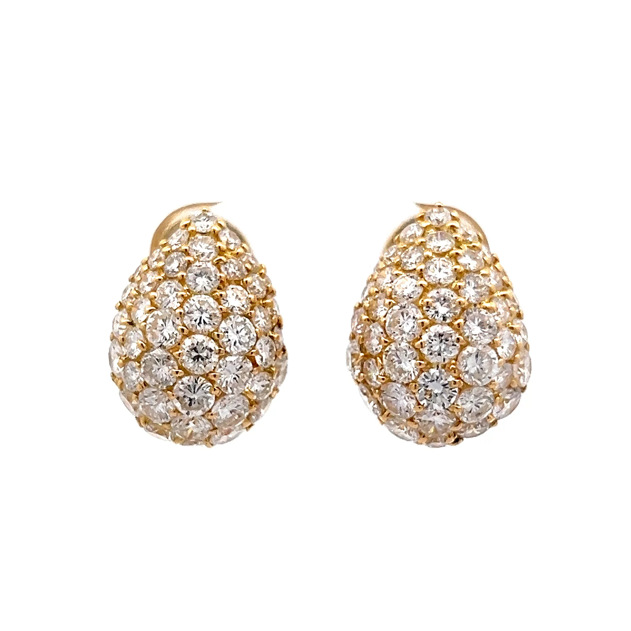 4.60 Round Brilliant Diamond Stud Earrings in 18k