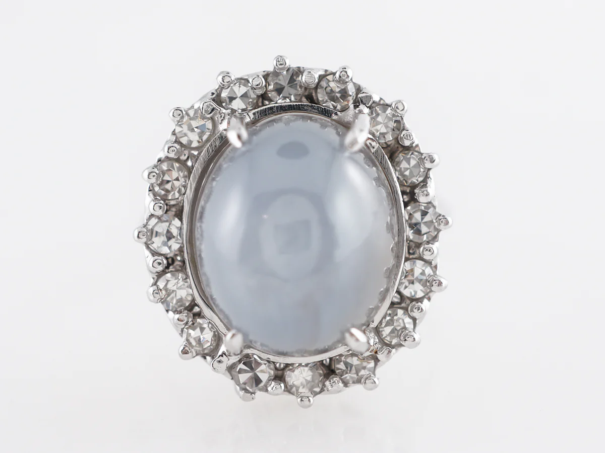 4.63 Star Sapphire in 14K White Gold