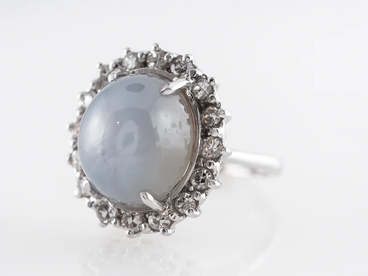 4.63 Star Sapphire in 14K White Gold - Image 2