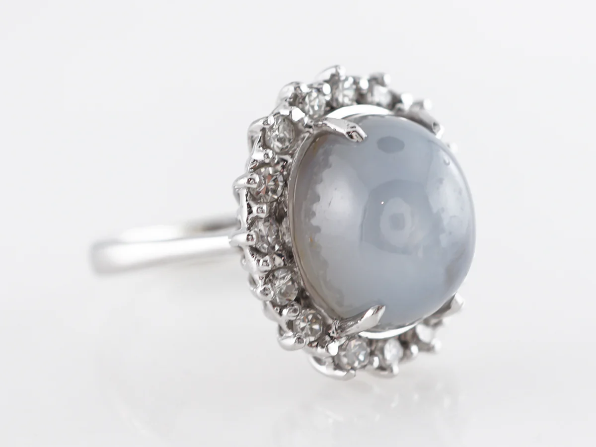 4.63 Star Sapphire in 14K White Gold - Image 3