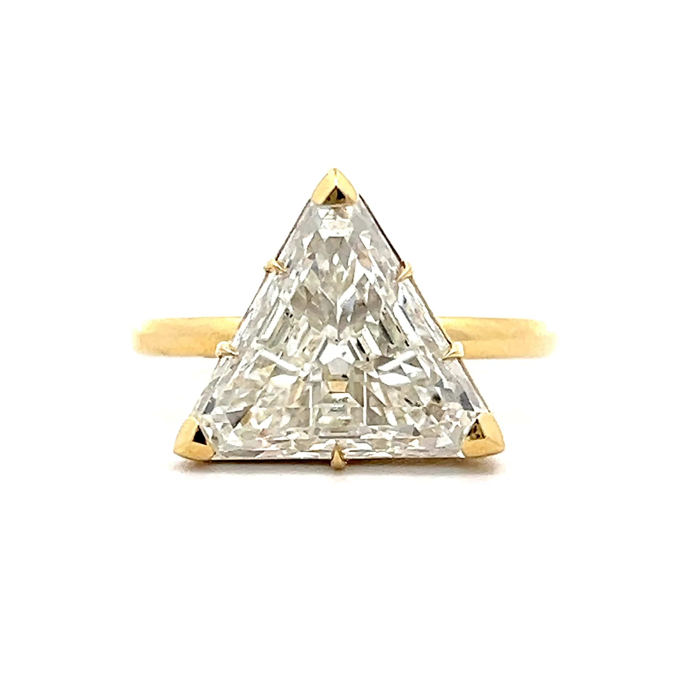 4.75 Trillion Diamond Engagement Ring in 18k Yellow Gold