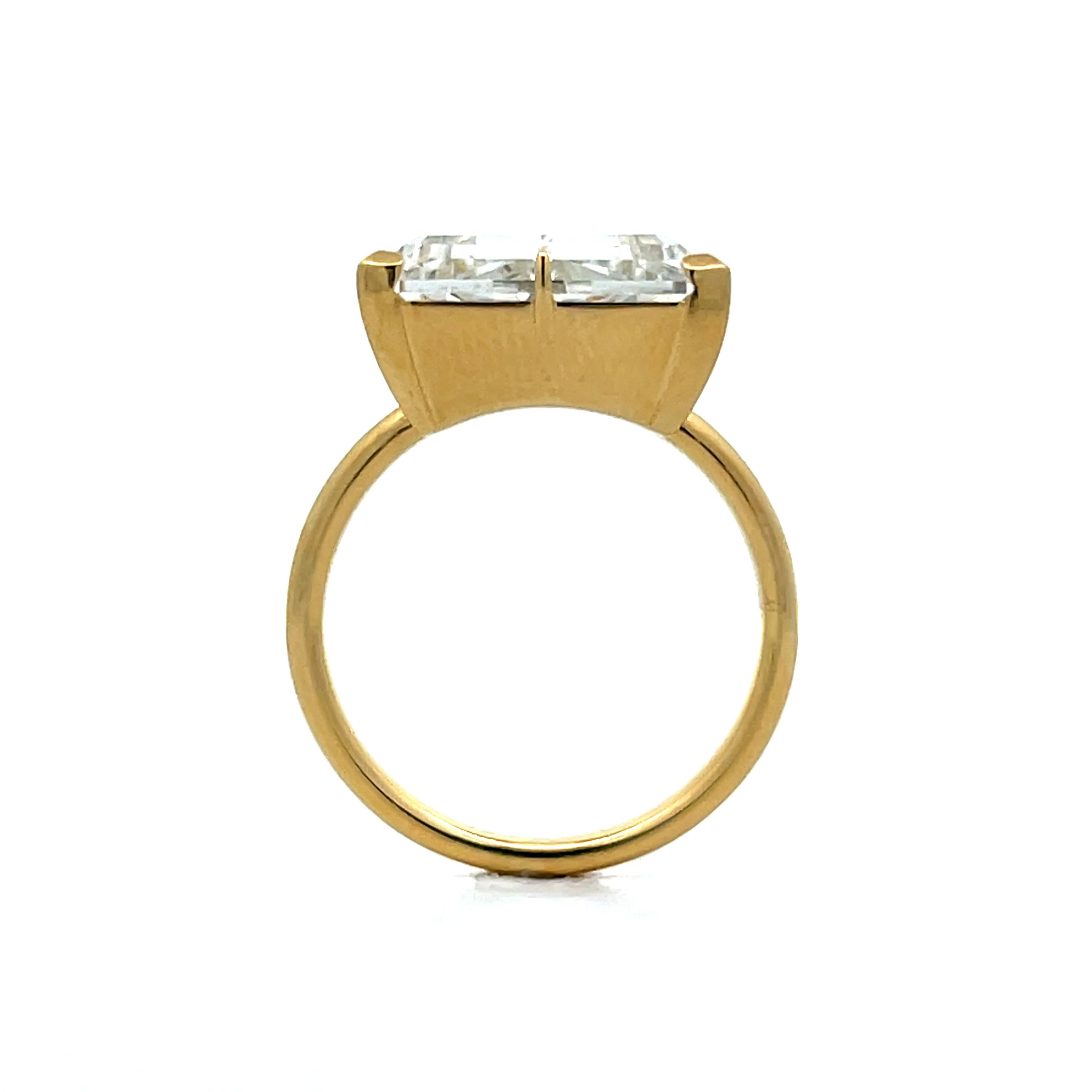 4.75 Trillion Diamond Engagement Ring in 18k Yellow Gold - Image 4