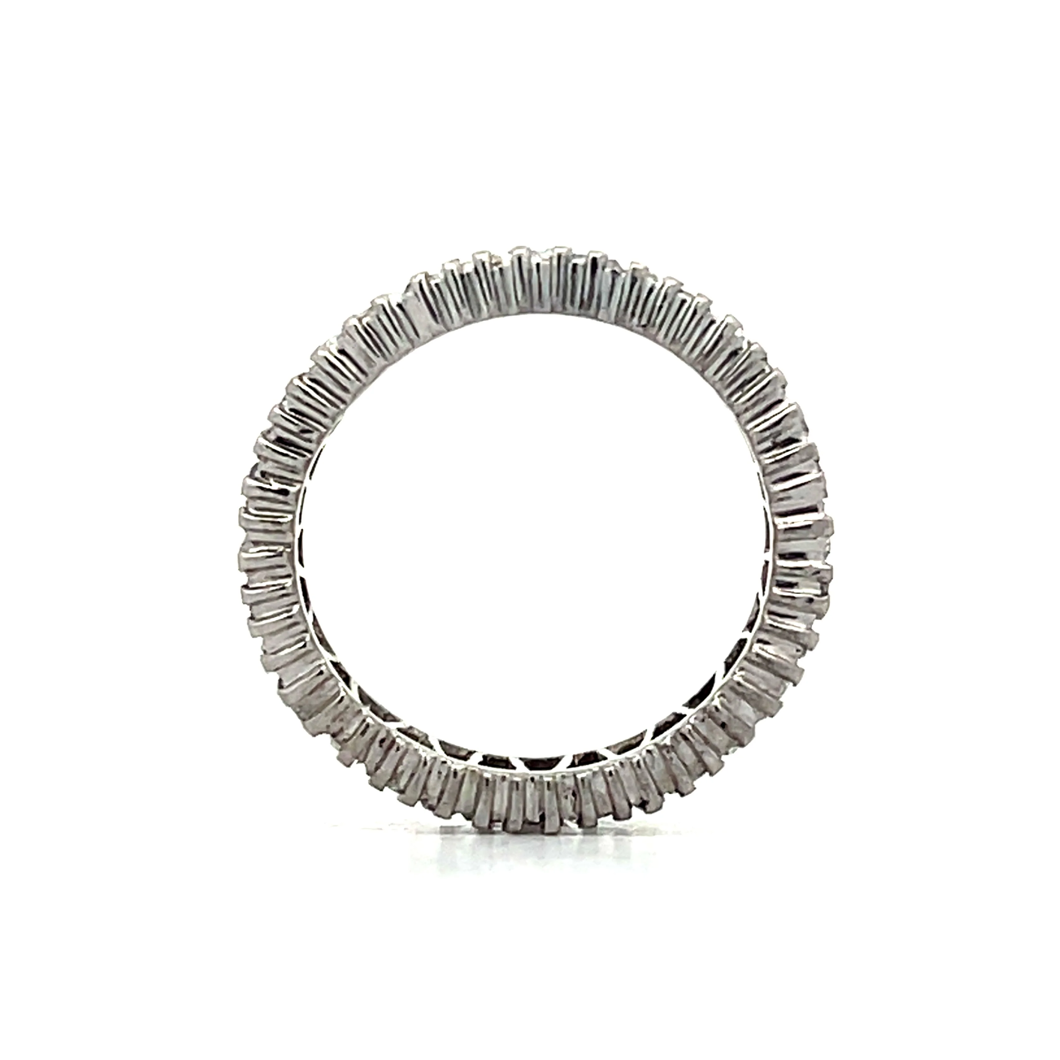 4.80 Tapered Baguette Eternity Band in Platinum - Image 4