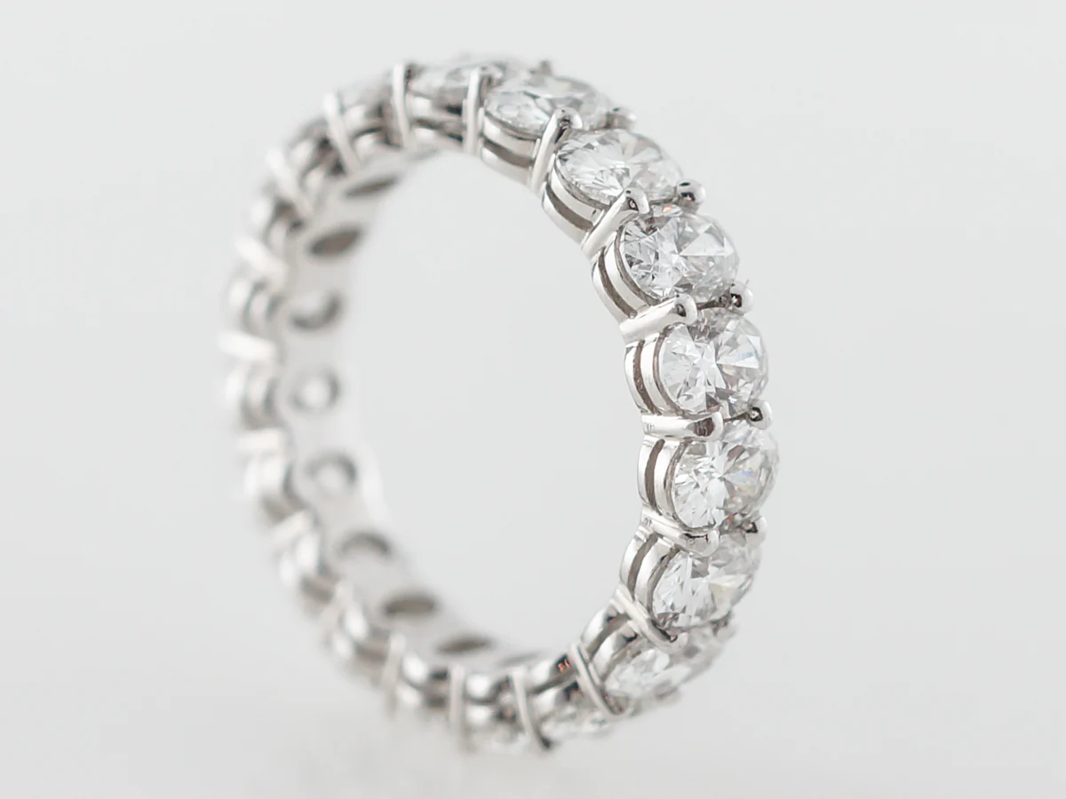 4 Carat Diamond Eternity Band in White Gold - Image 3