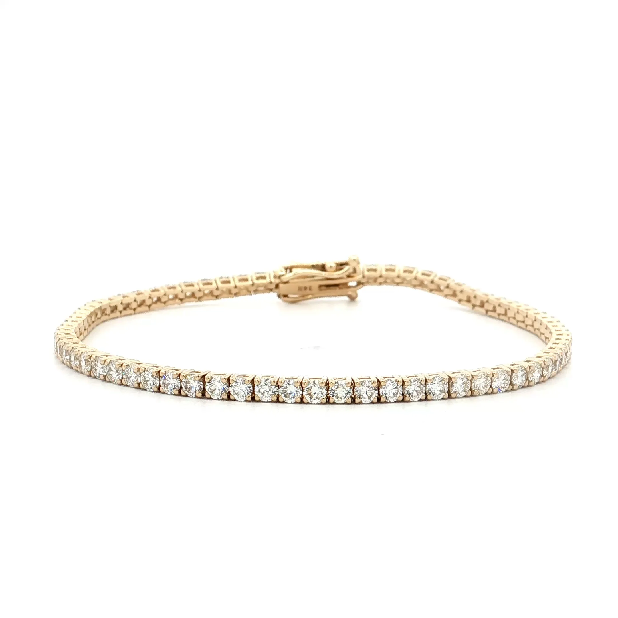 4 Carat Diamond Tennis Bracelet 14k Yellow Gold