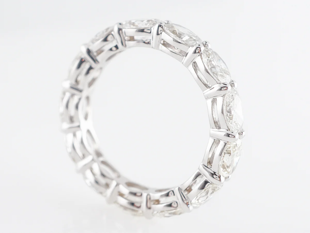 4 Carat Diamond Wedding Band in 18k White Gold - Image 2