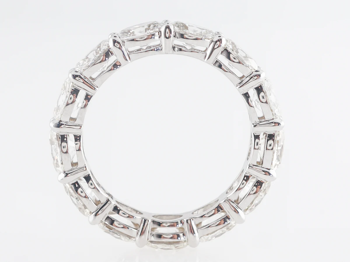 4 Carat Diamond Wedding Band in 18k White Gold - Image 3