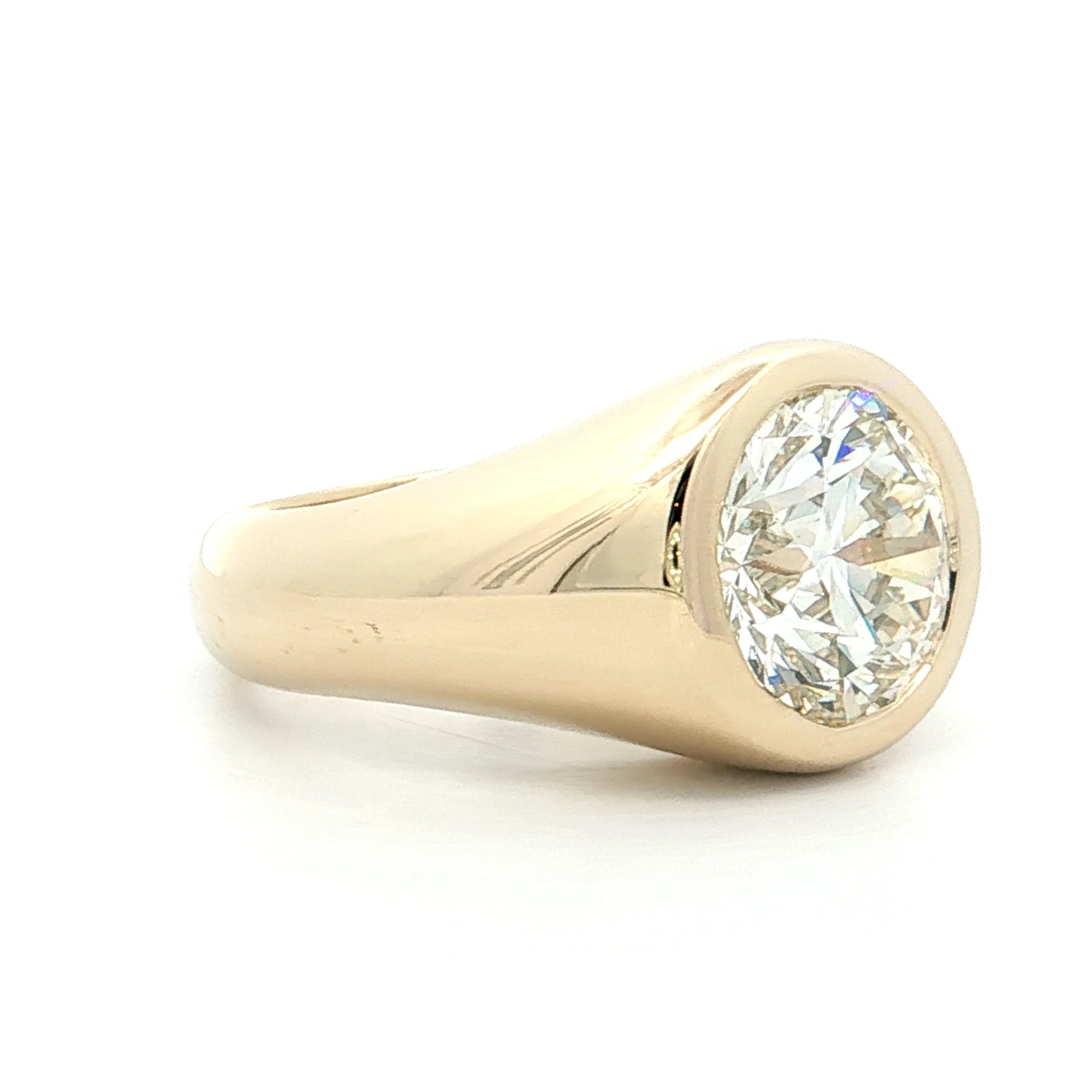 4 Carat GIA Transitional Cut Diamond Engagement Ring 14k - Image 3
