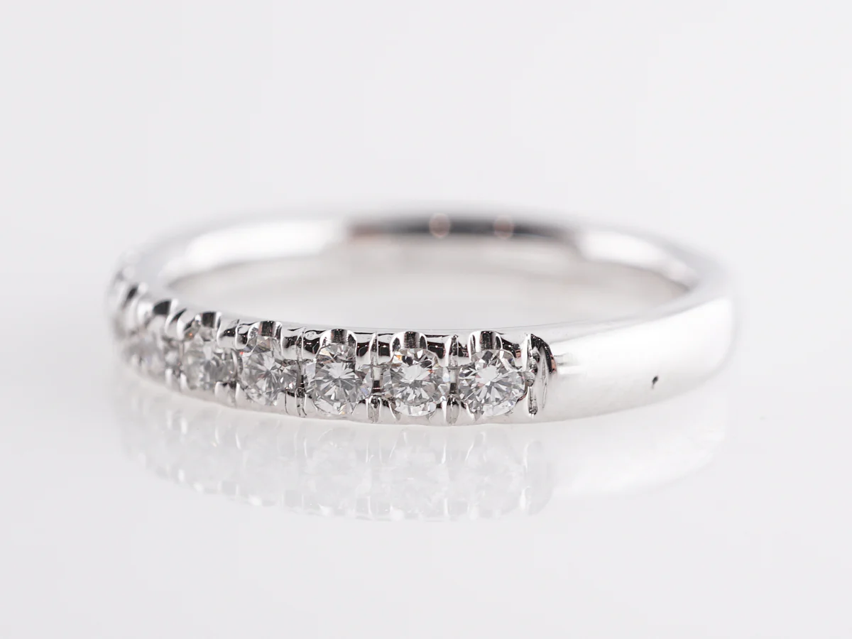 .40 Diamond Half-Eternity Band in 14k White Gold - Image 2