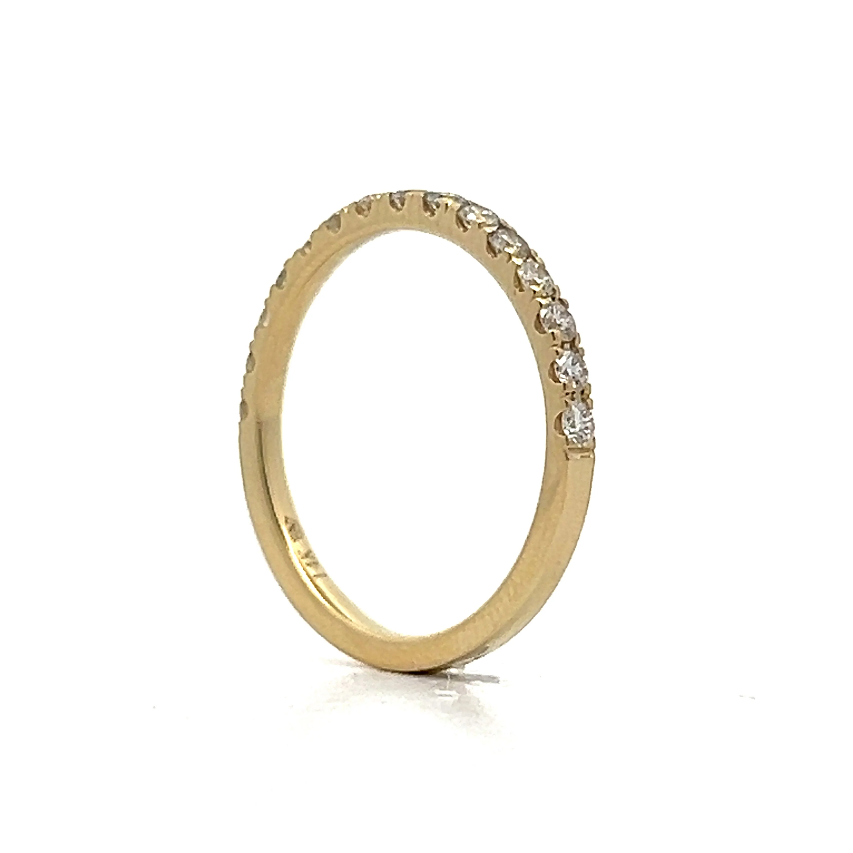 .40 Diamond Half-Eternity Wedding Band in Yellow Gold - Image 5
