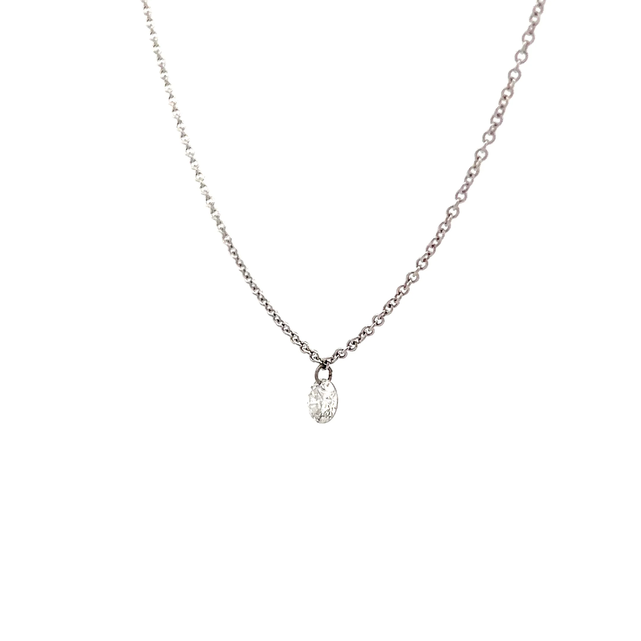 .40 Round Brilliant Diamond Pendant Necklace 18k - Image 2