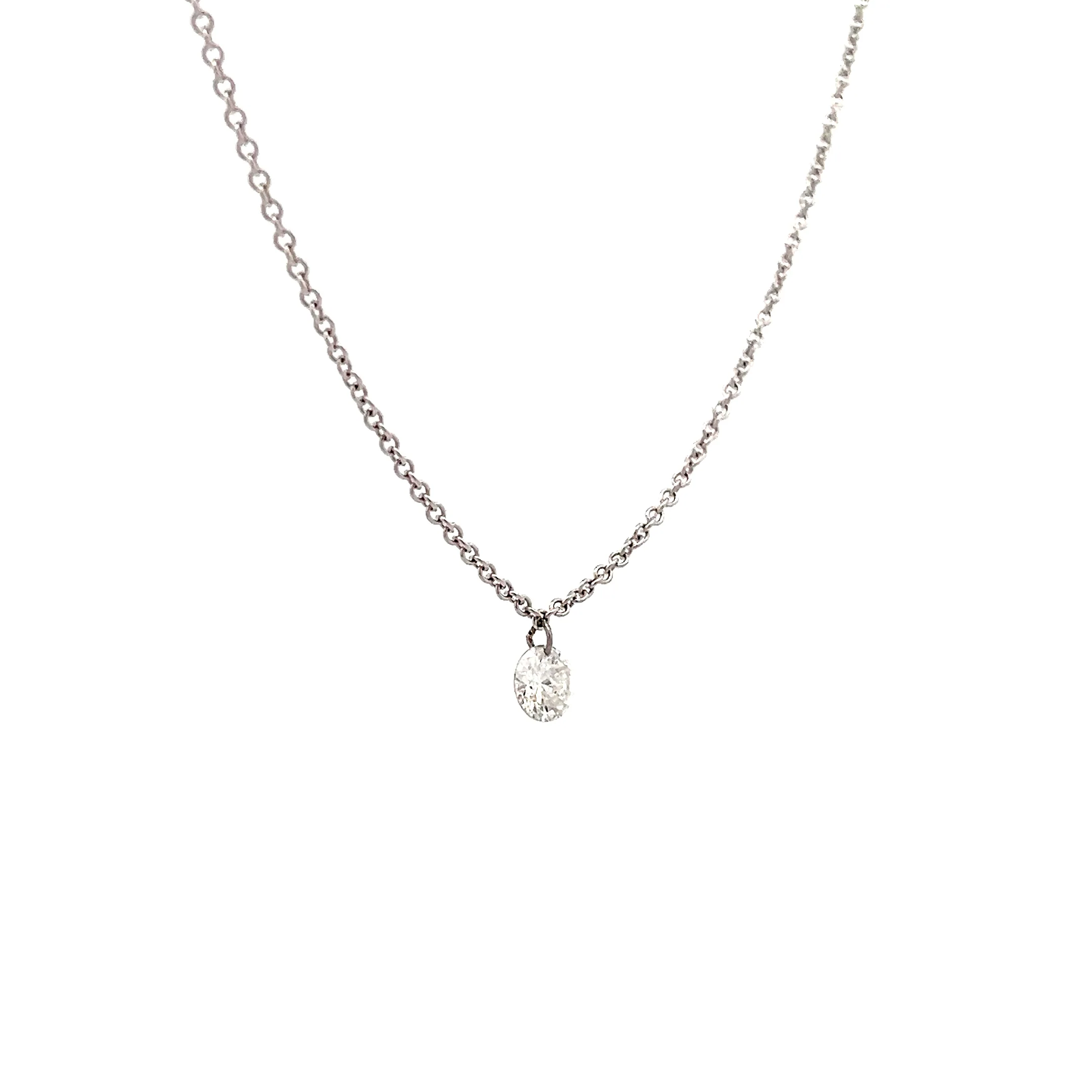 .40 Round Brilliant Diamond Pendant Necklace 18k - Image 3