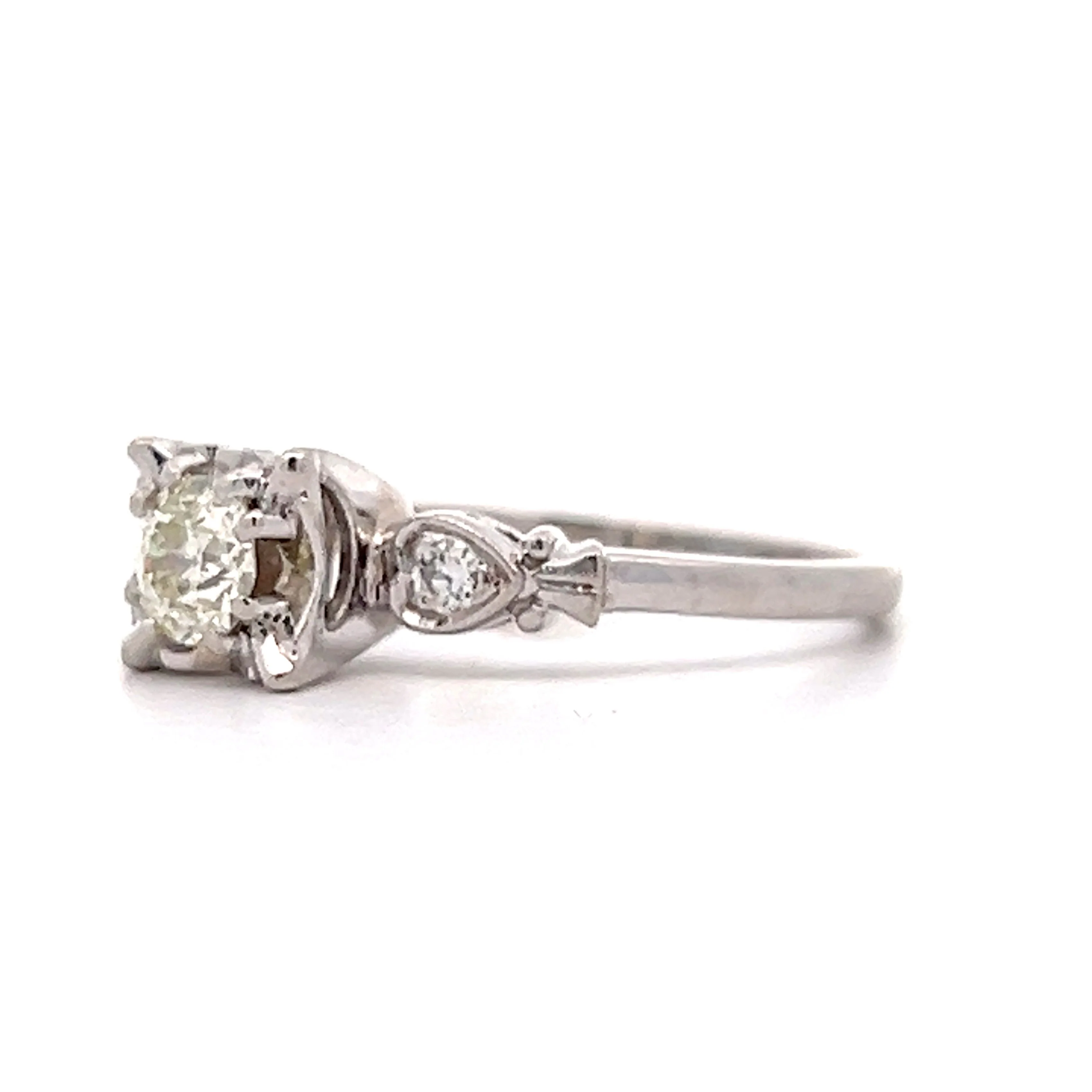 .40 Vintage Retro Diamond Engagement Ring in 14k - Image 2