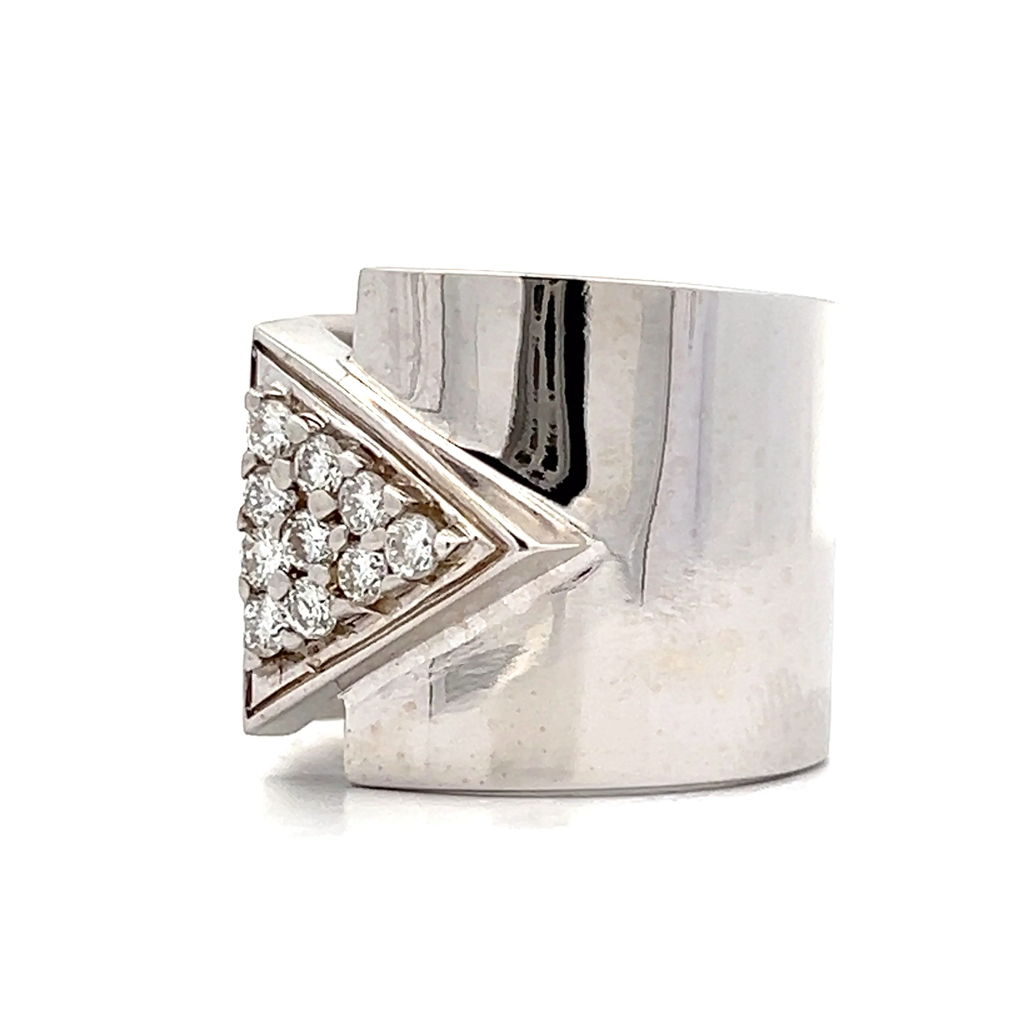.40 Wide Diamond Band in 18k White Gold - Image 2