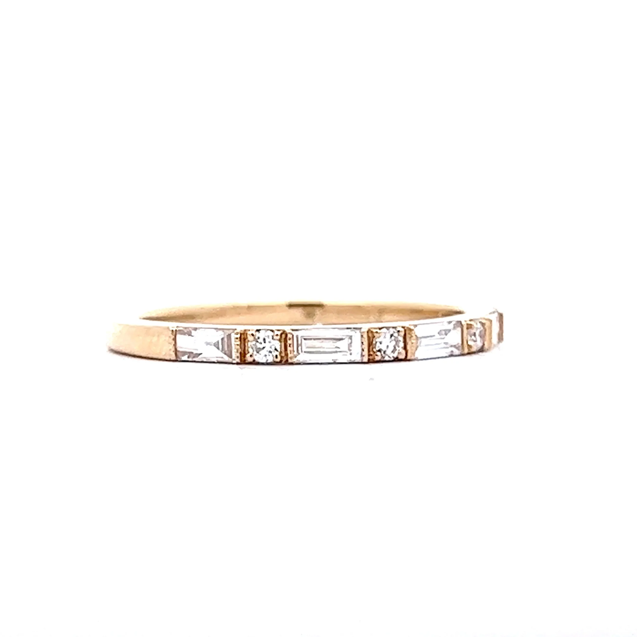.40 Baguette Diamond Wedding Band in 14k Yellow Gold - Image 3