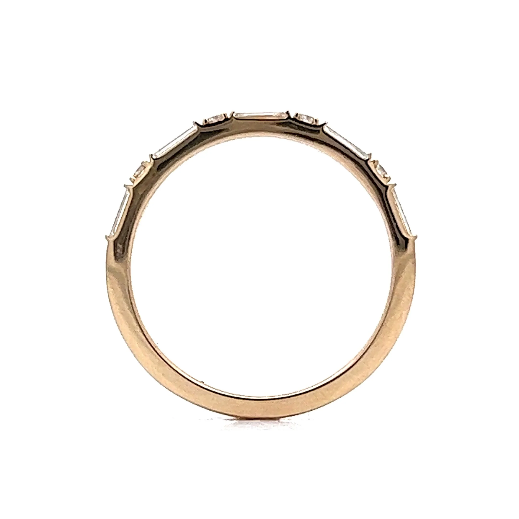 .40 Baguette Diamond Wedding Band in 14k Yellow Gold - Image 4