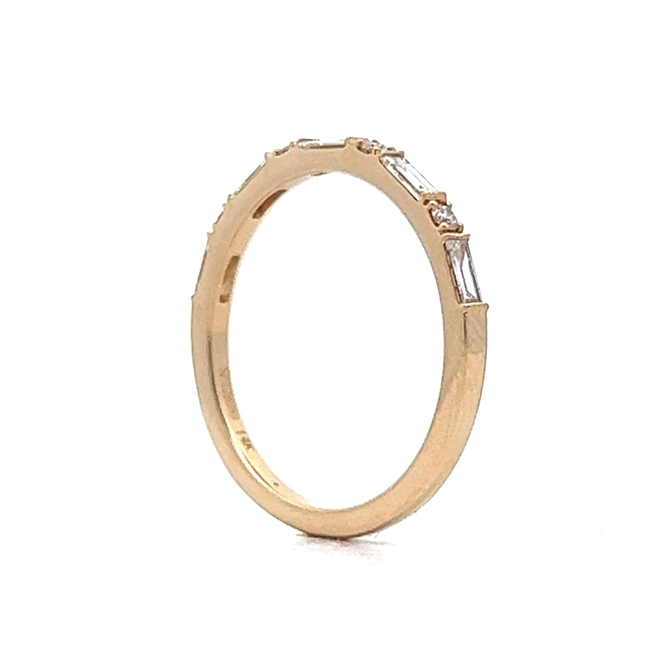 .40 Baguette Diamond Wedding Band in 14k Yellow Gold - Image 5