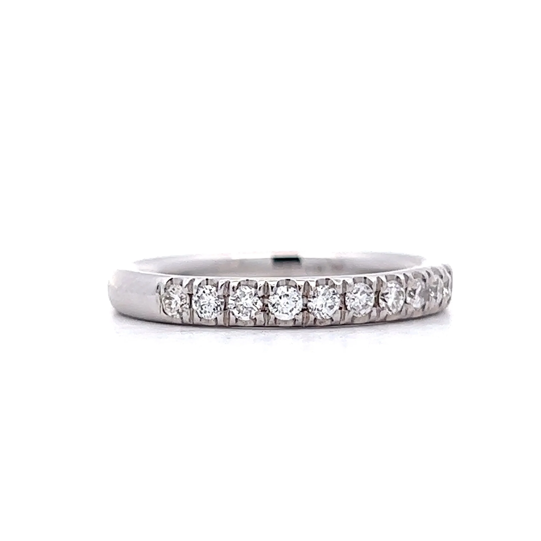 .41 Diamond Half-Eternity Band in 14k White Gold - Image 3