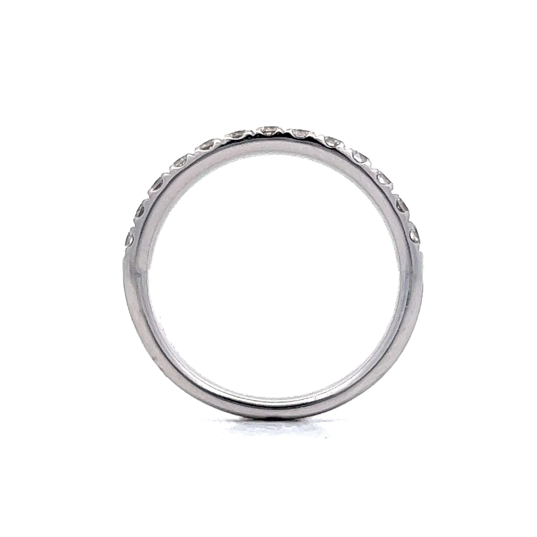 .41 Diamond Half-Eternity Band in 14k White Gold - Image 4