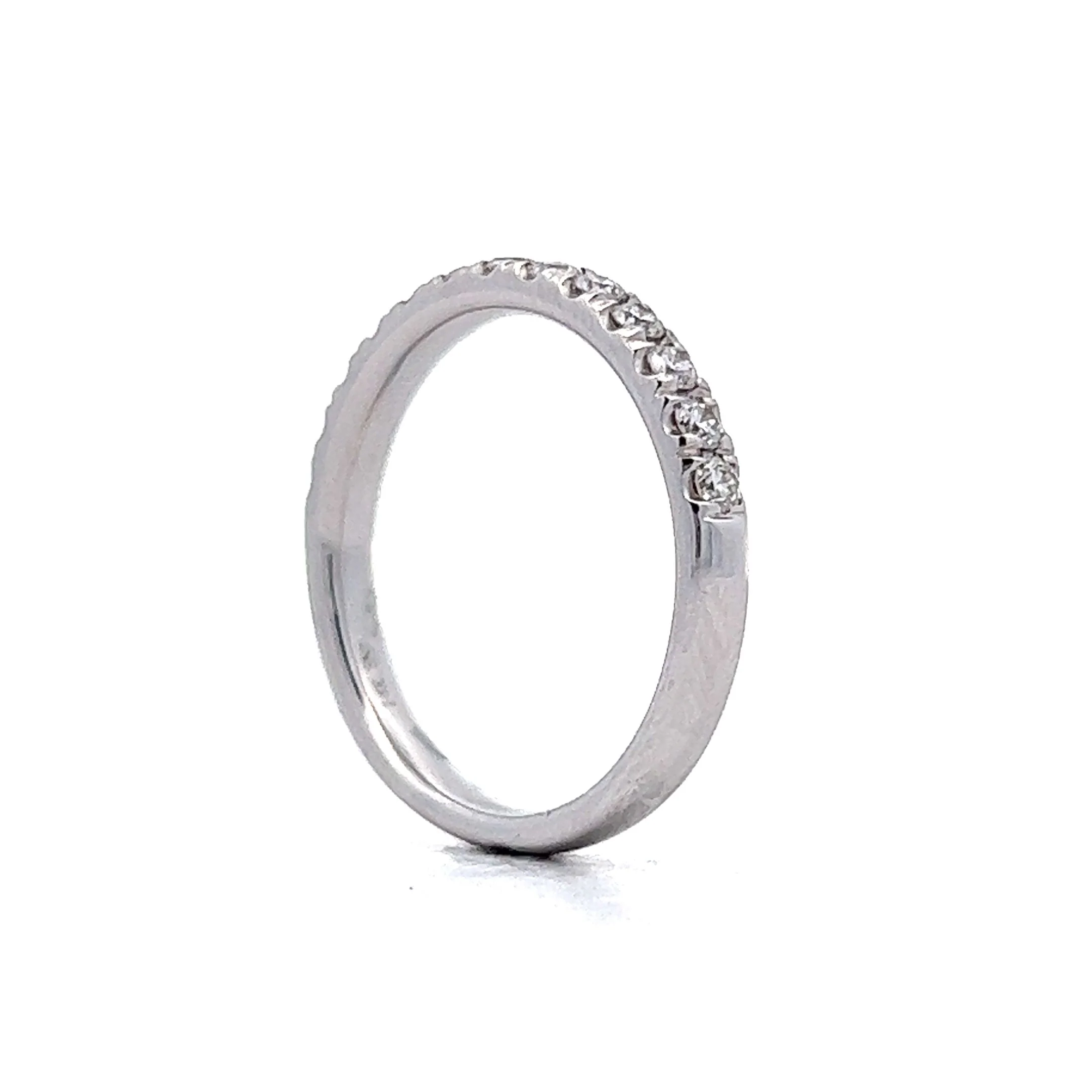 .41 Diamond Half-Eternity Band in 14k White Gold - Image 5