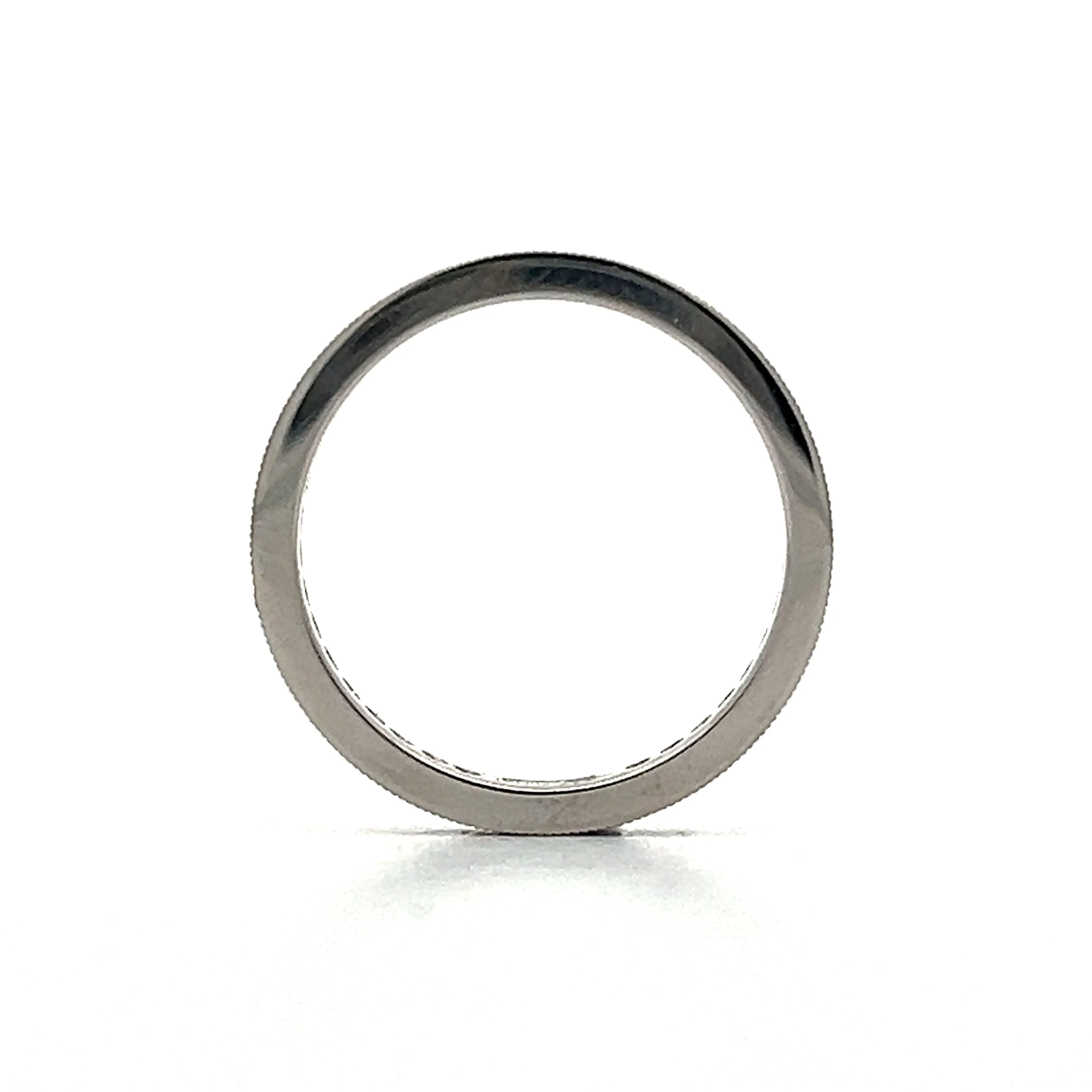 .42 Diamond Eternity Milgrain Wedding Band in Platinum - Image 4