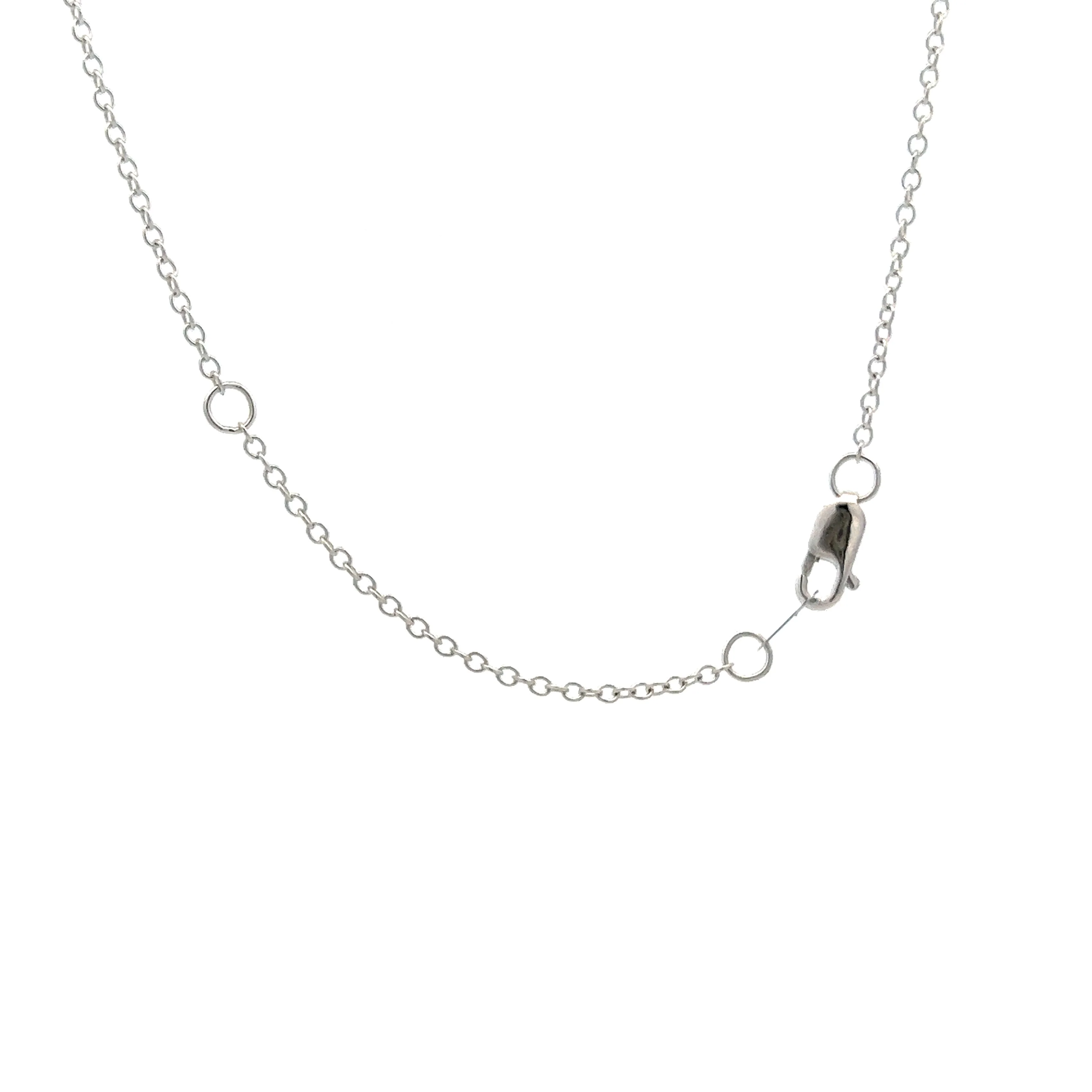 .42 Pear Cut Diamond Necklace in 14k White Gold - Image 4