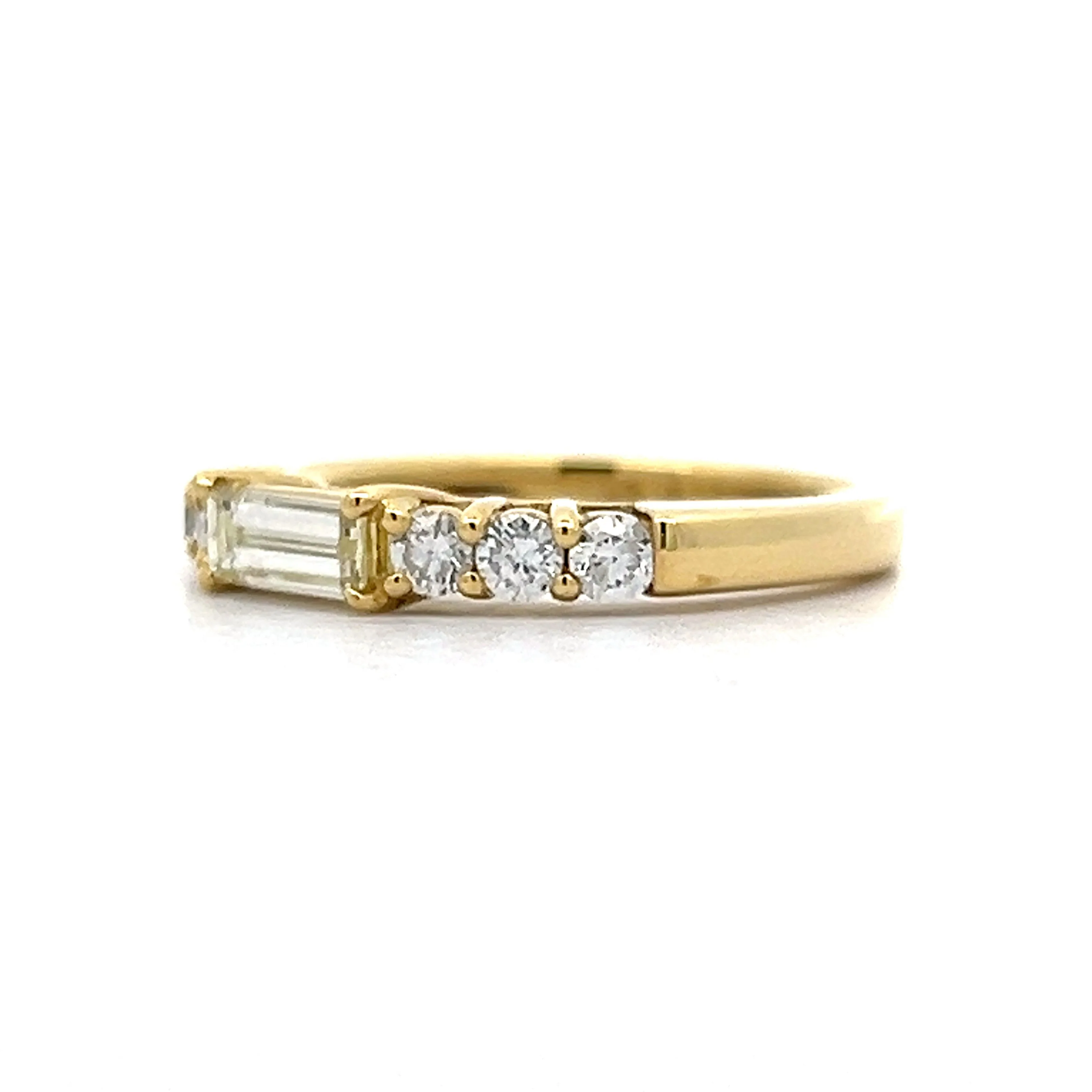 .43 Baguette Diamond Stacking Ring in 18k Yellow Gold - Image 2
