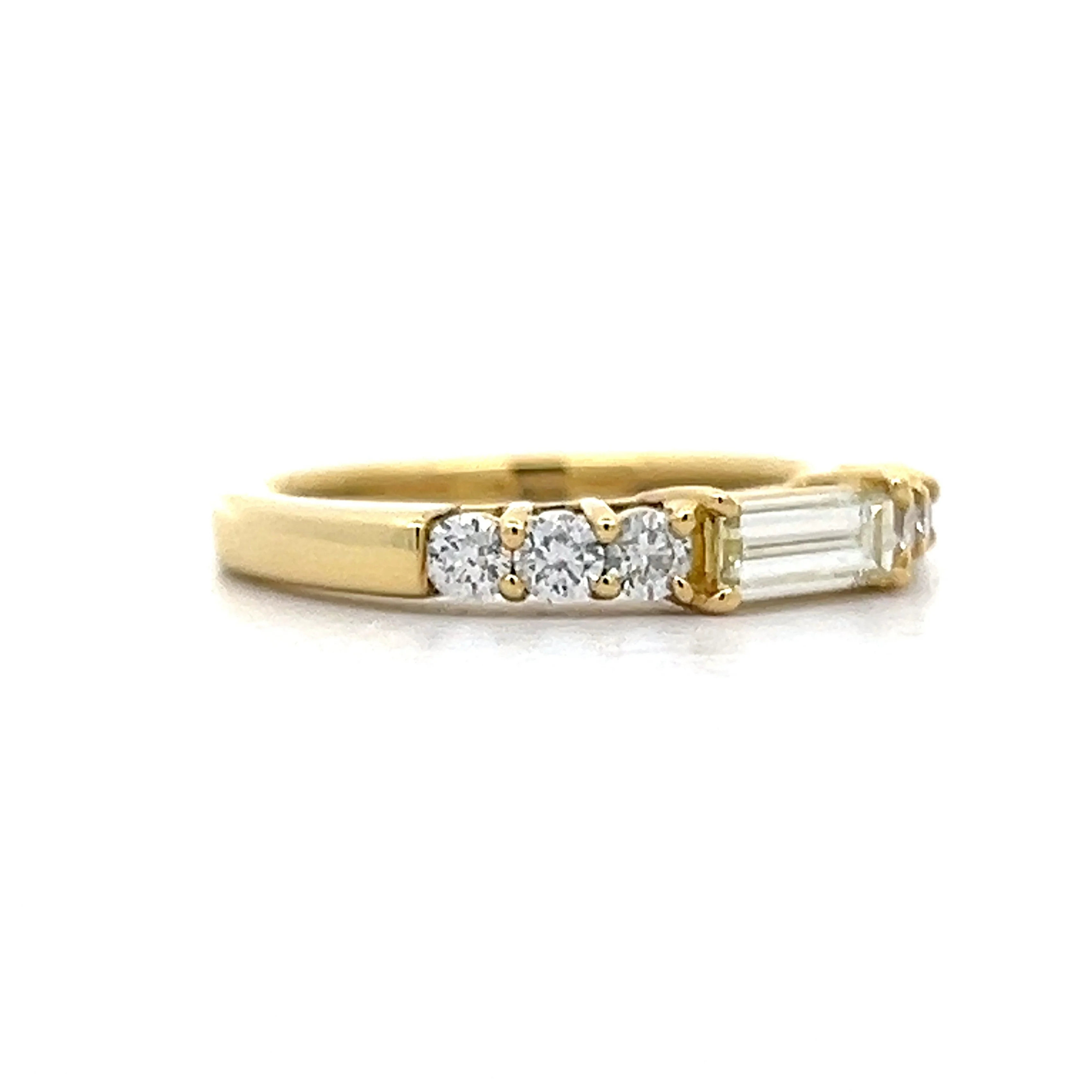 .43 Baguette Diamond Stacking Ring in 18k Yellow Gold - Image 3