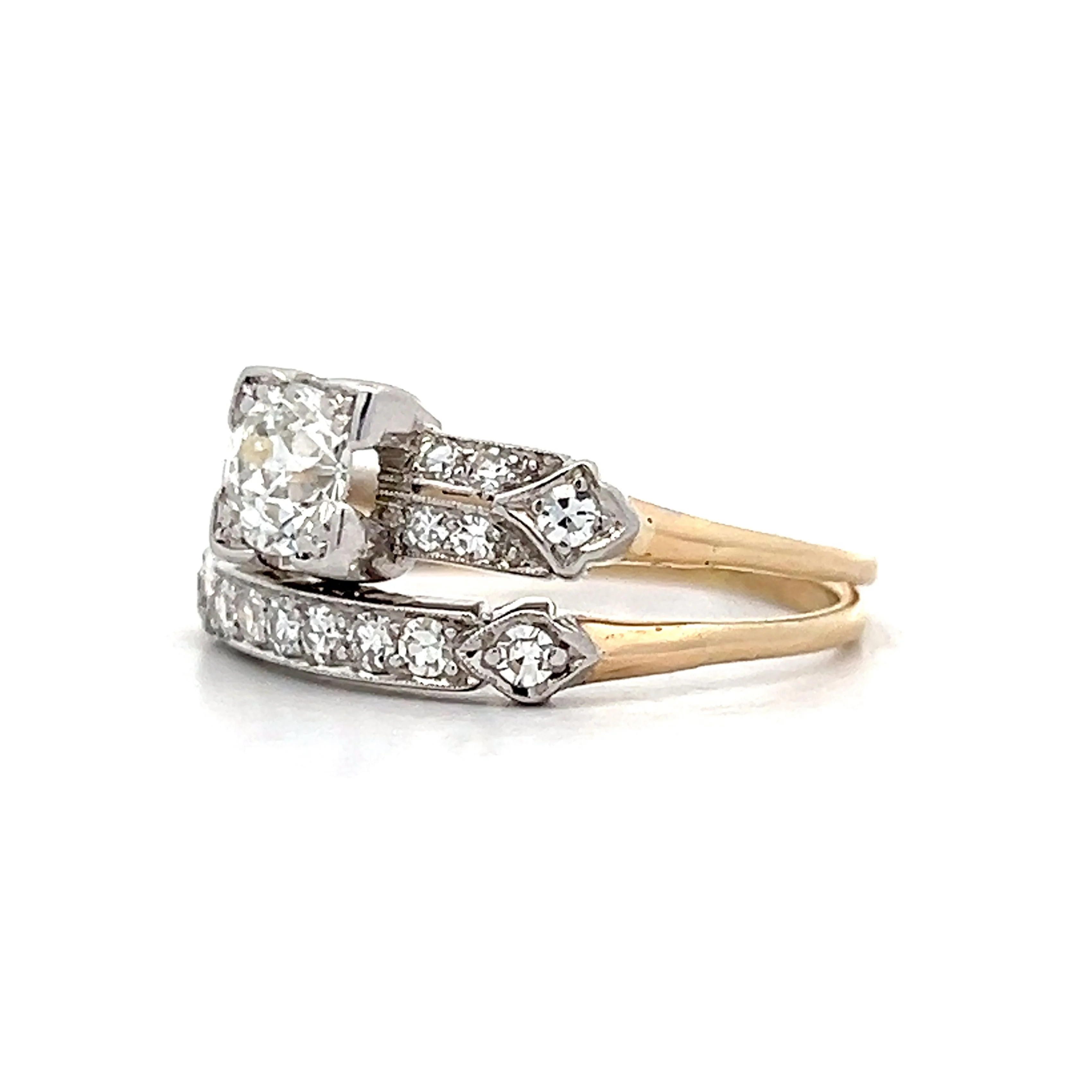.43 Vintage Old European Diamond Engagement Ring in 14k - Image 2