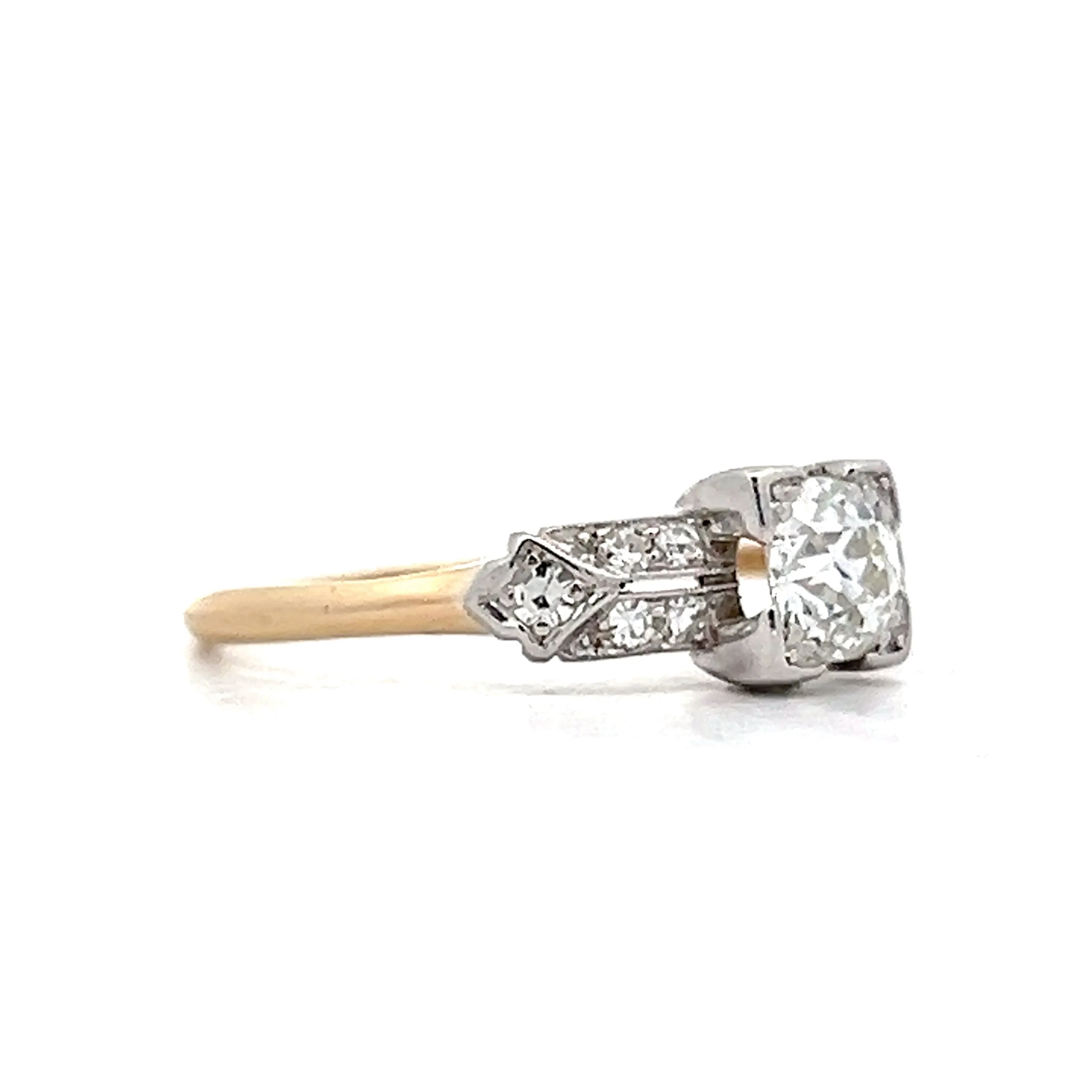 .43 Vintage Old European Diamond Engagement Ring in 14k - Image 6