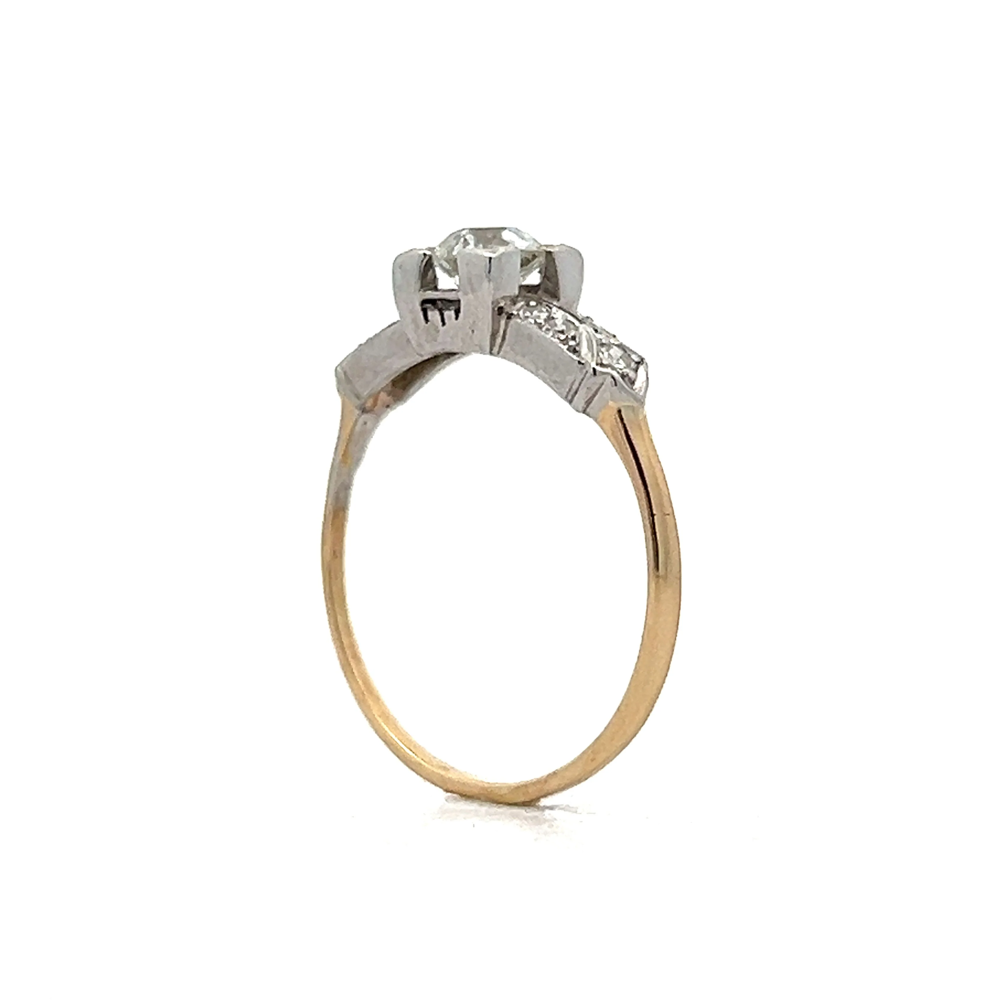 .43 Vintage Old European Diamond Engagement Ring in 14k - Image 8